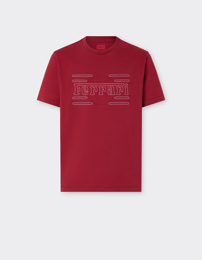 Cotton T-shirt with embroidery 1