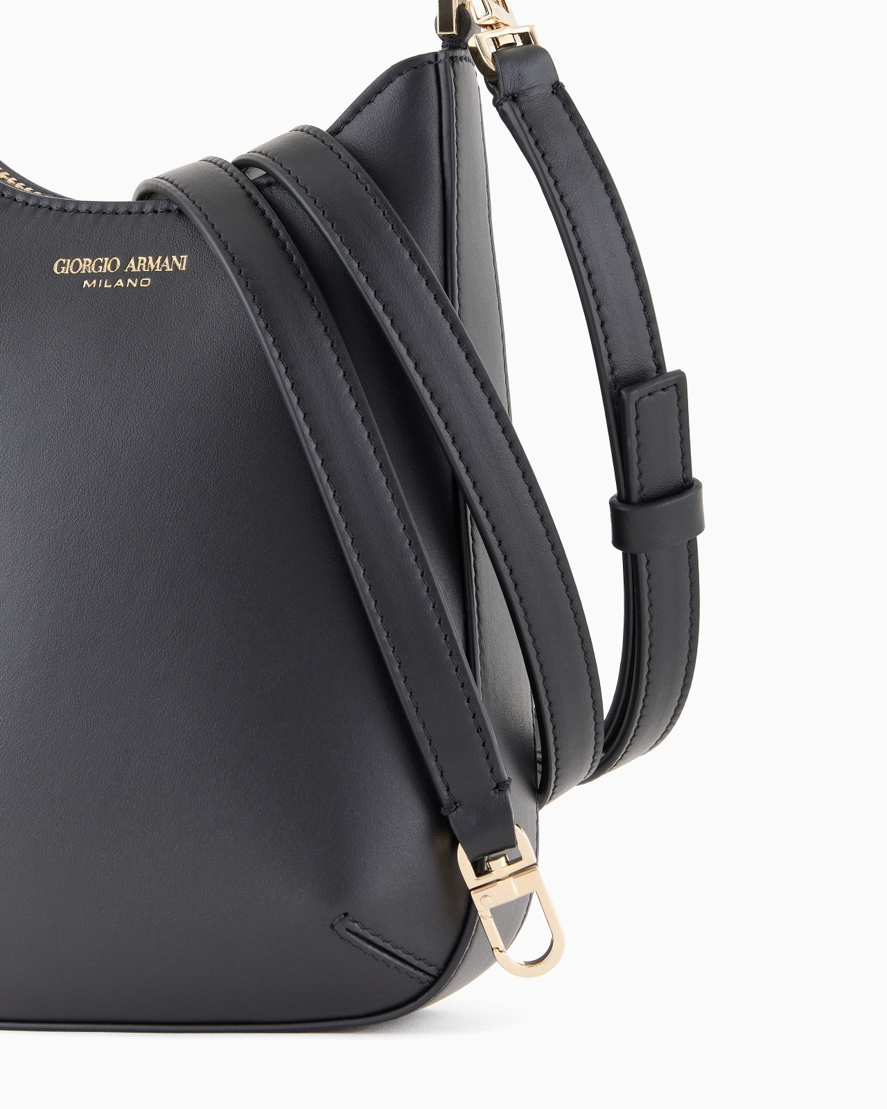 MINI LA PRIMA VERTICAL LEATHER HOBO BAG - 5