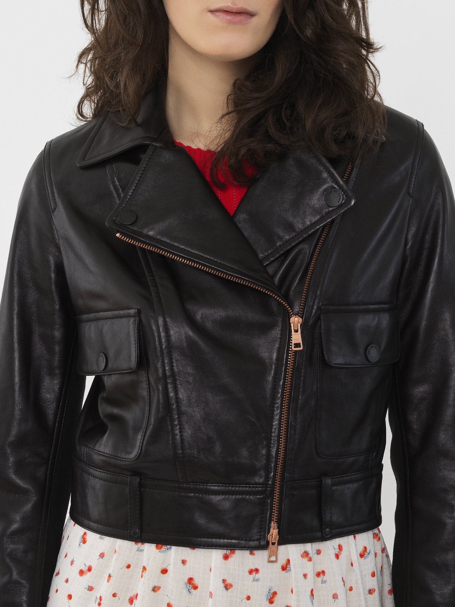 CROPPED LEATHER JACKET - 6