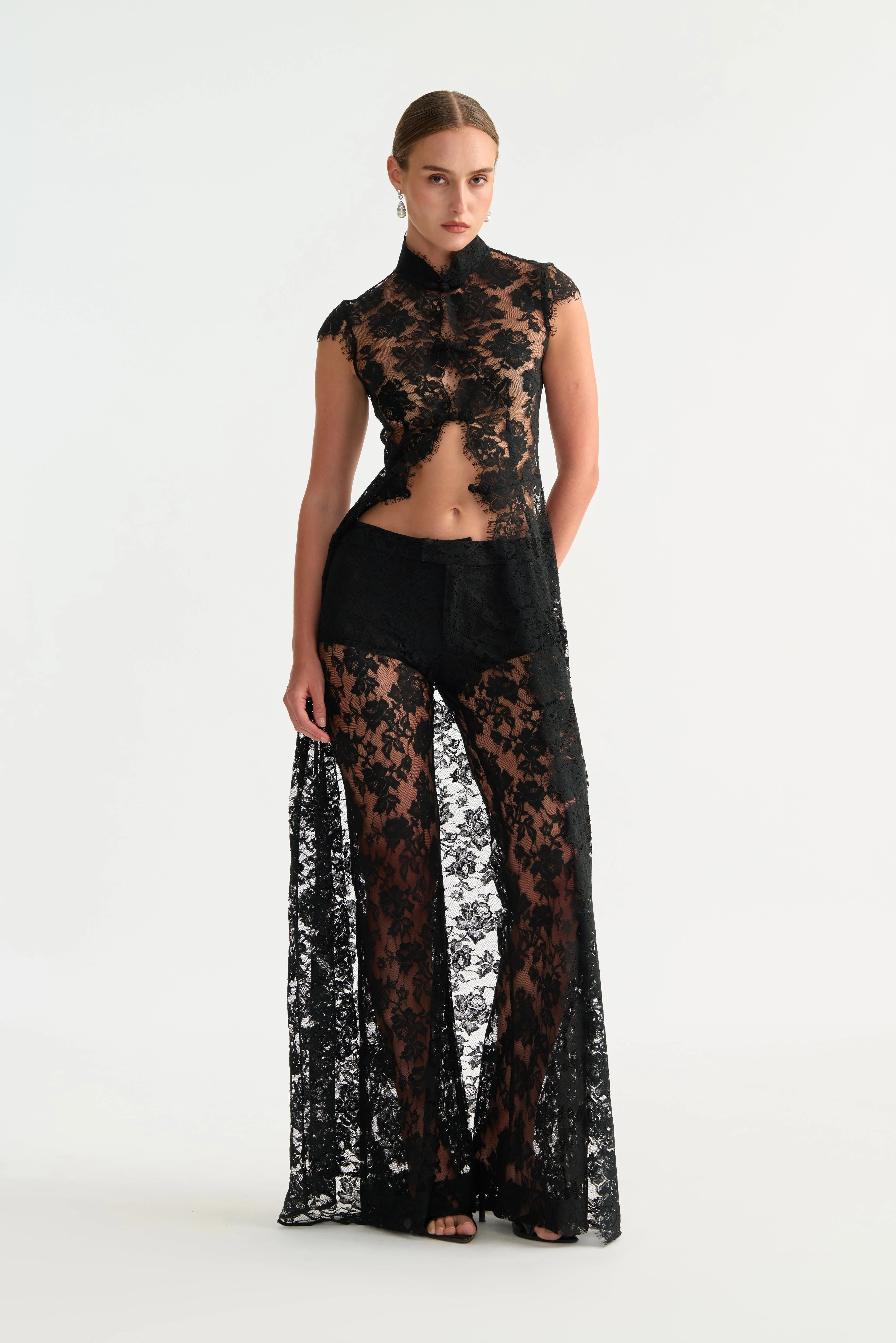 SAPHINA LACE PANT - 1
