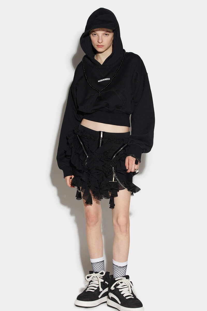 ZIPPED MINI SKIRT - 4