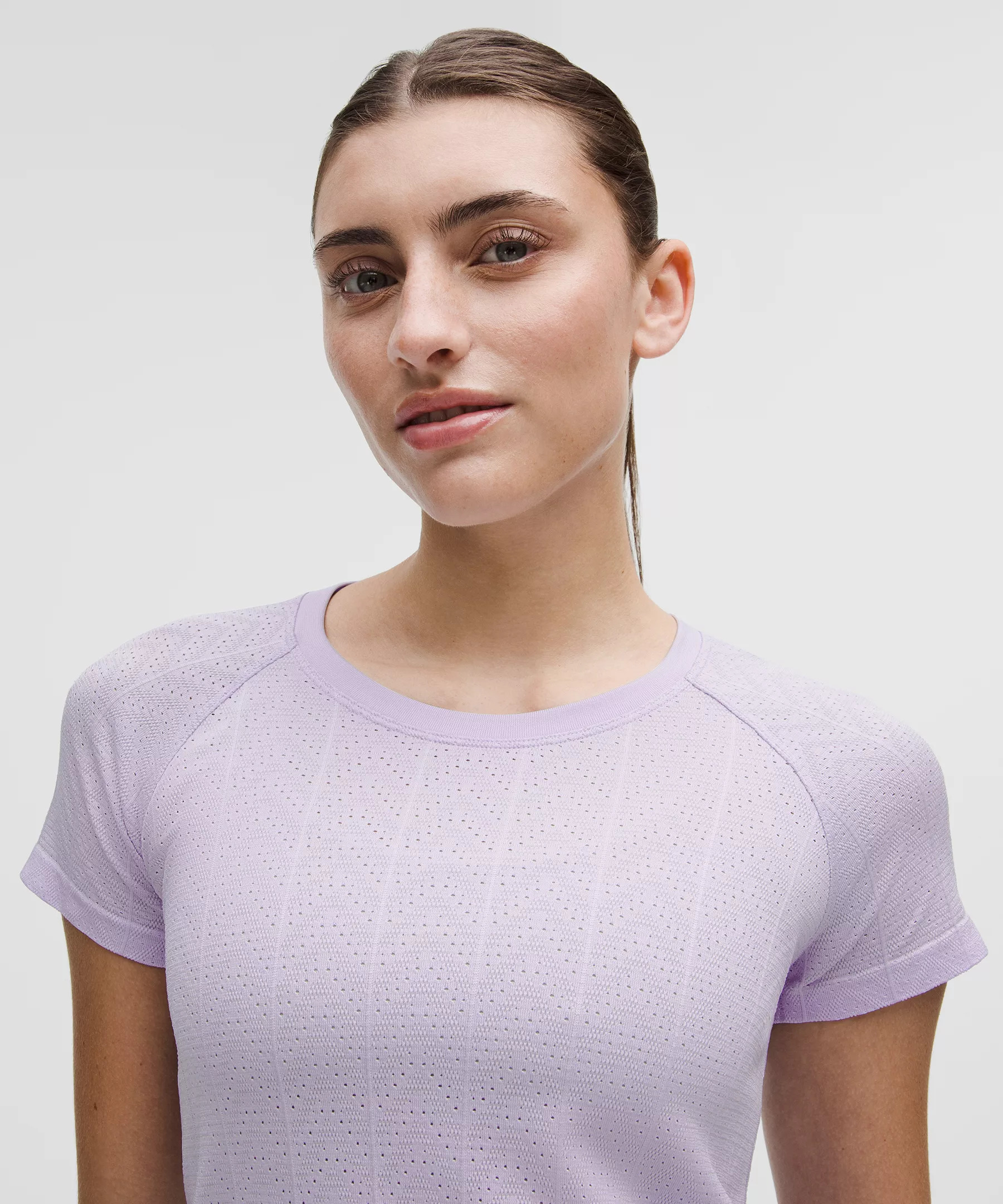 Swiftly Pointelle Short-Sleeve Shirt *Hip Length - 4
