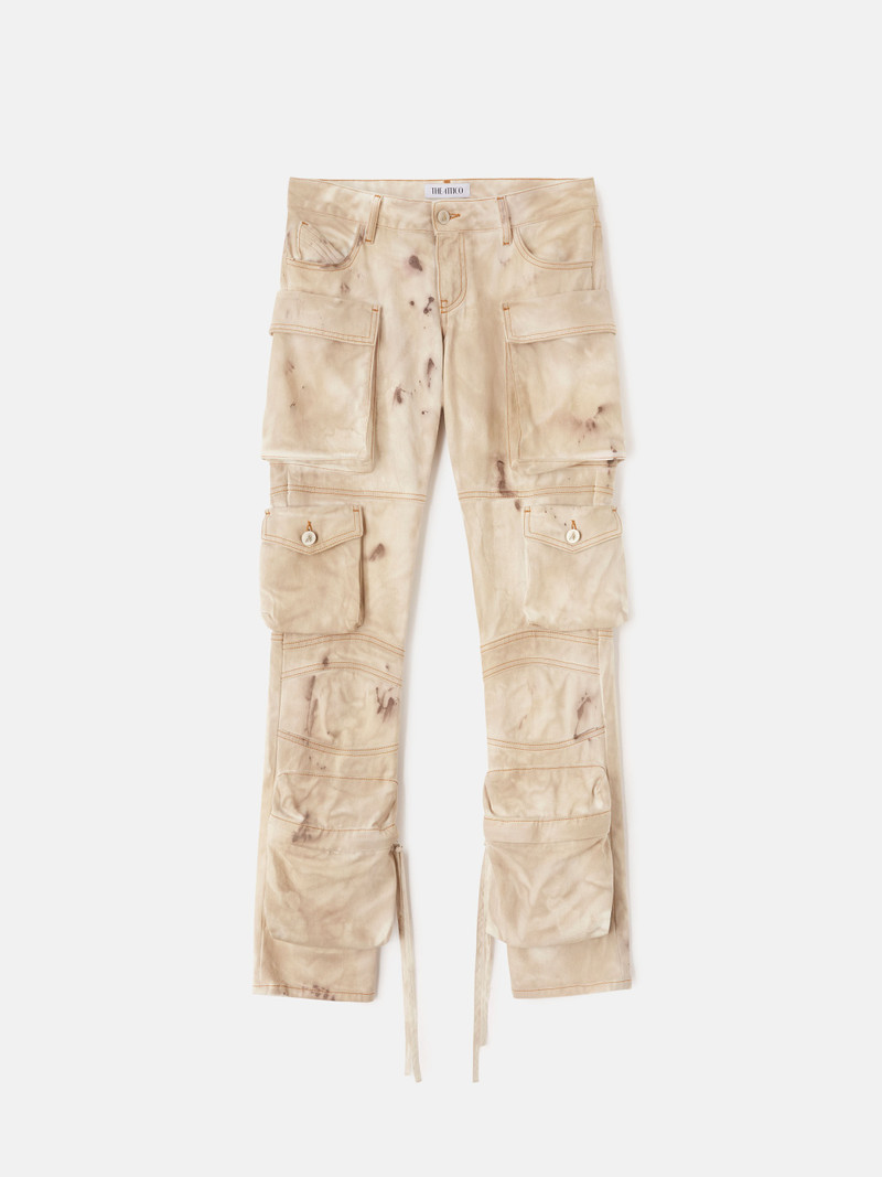 ''ESSIE'' NATURAL MARBLE LONG PANTS - 1