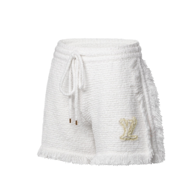 Fringe Hem Toweling Shorts 2