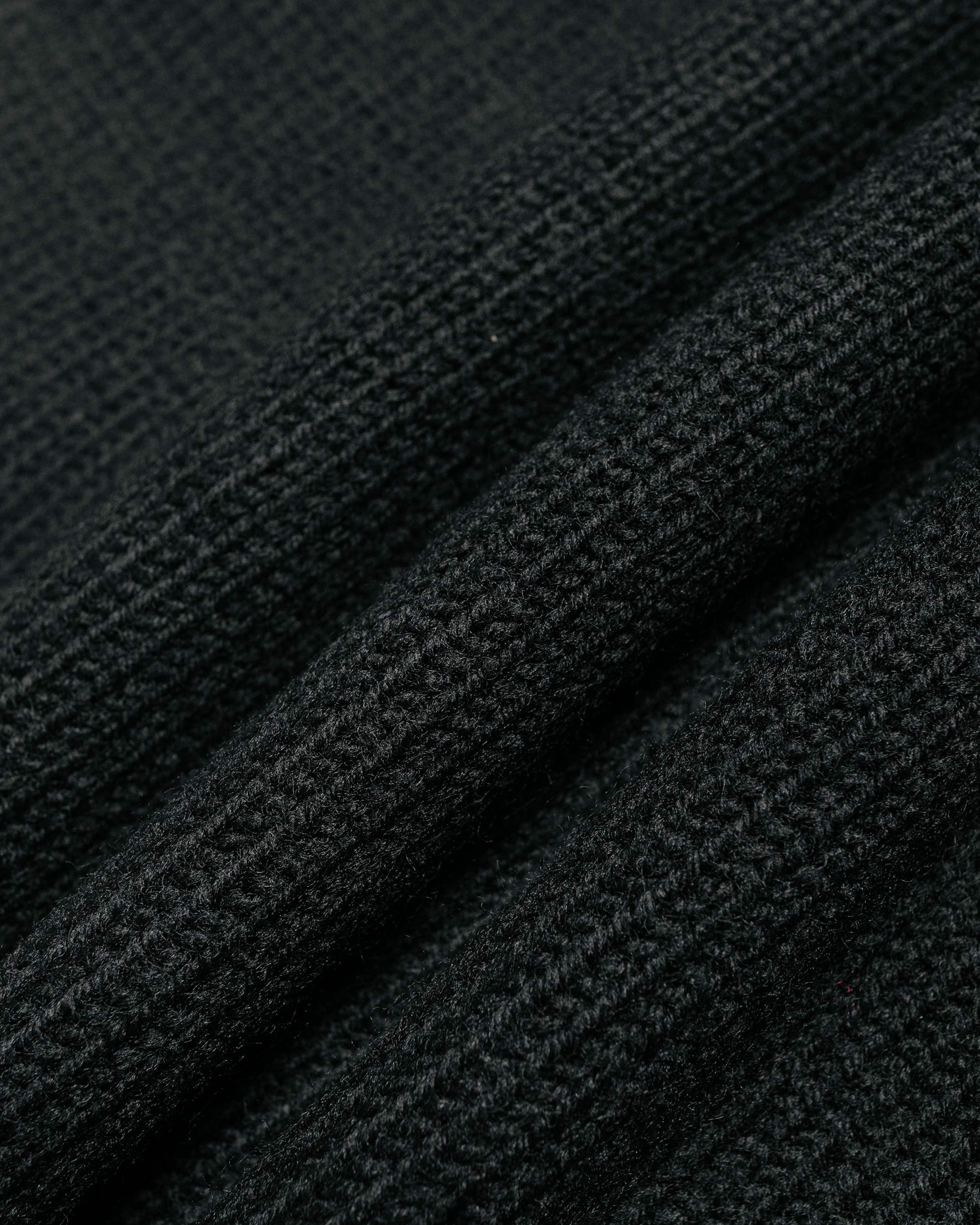 Adventurer Roll Neck Sweater Wool Yarn Black - 5