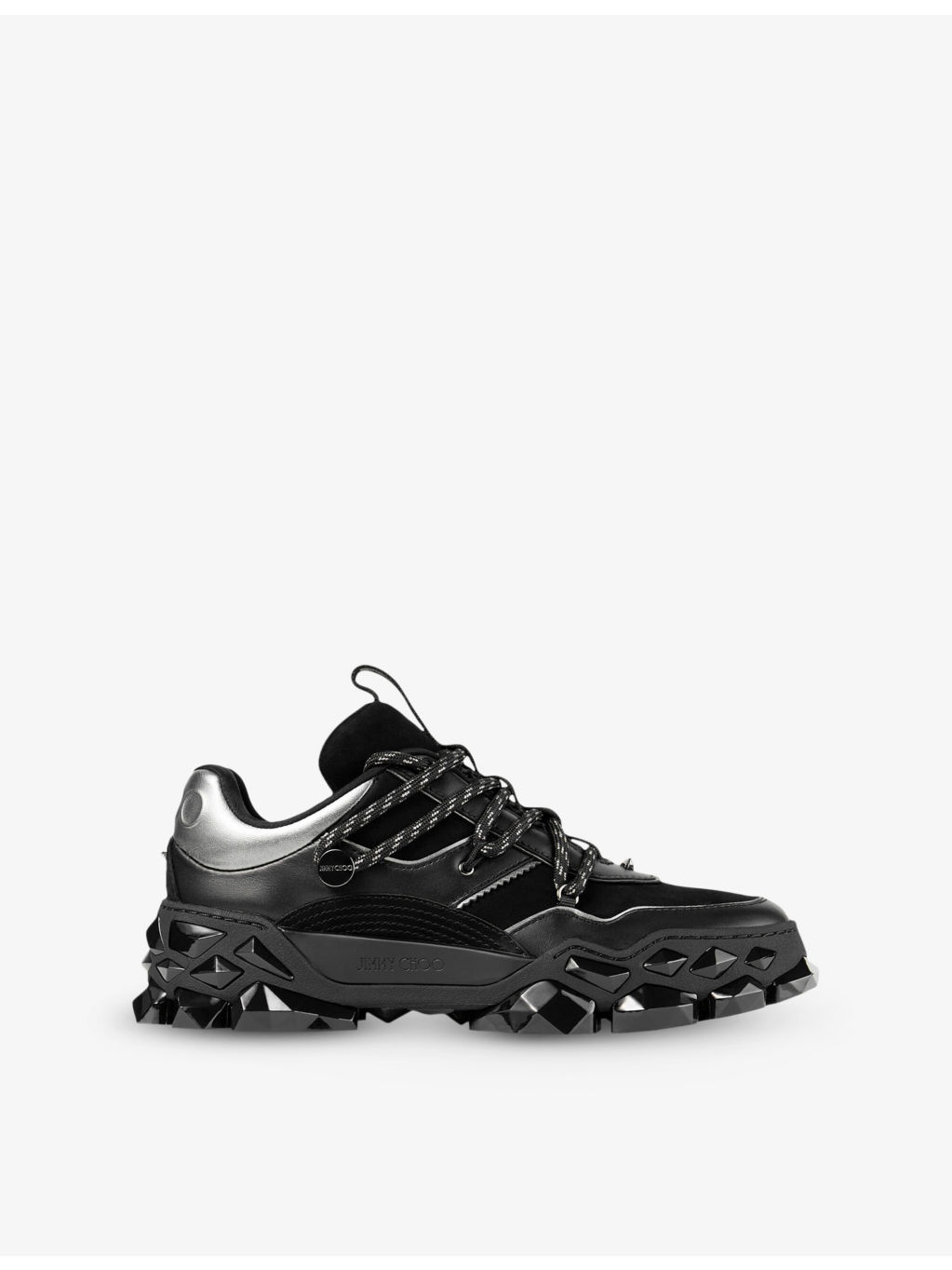 Diamond X II Mixed Leather Low-Top Trainers - 1