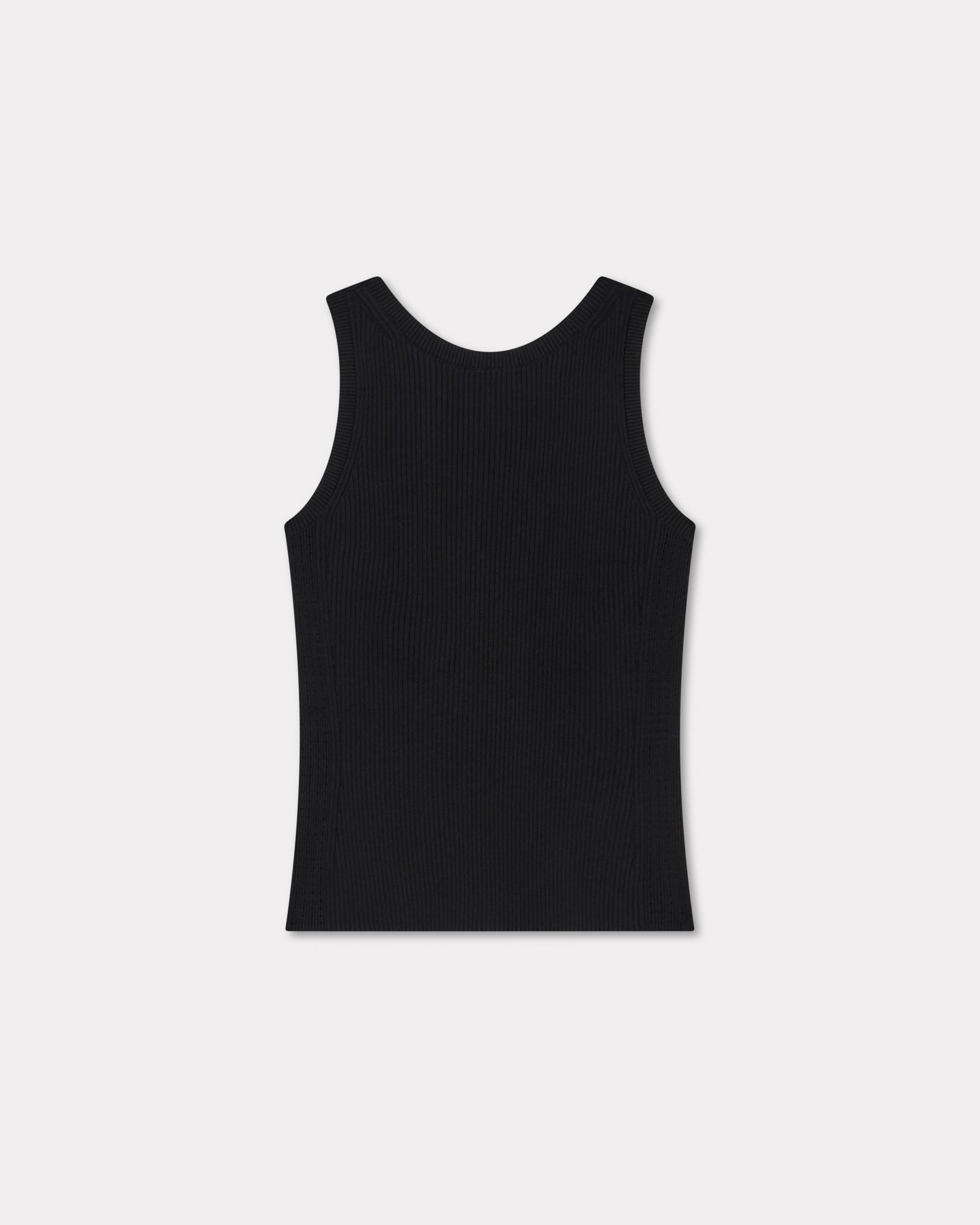 'Boke Flower 2.0' embroidered rib tank top - 2