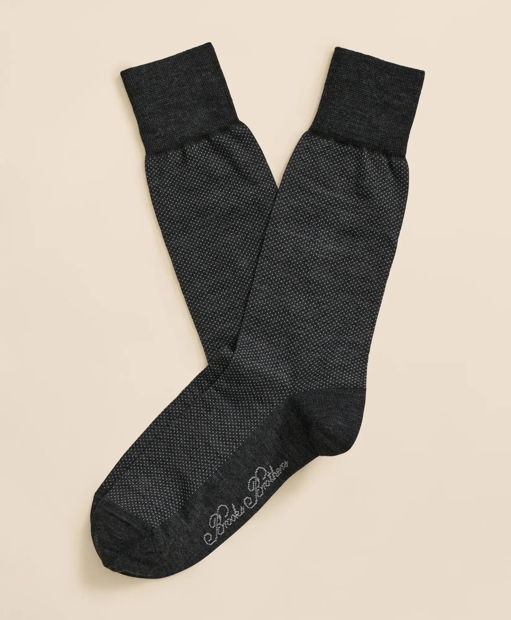 Merino-Wool-Blend Mini Dot Socks - 1