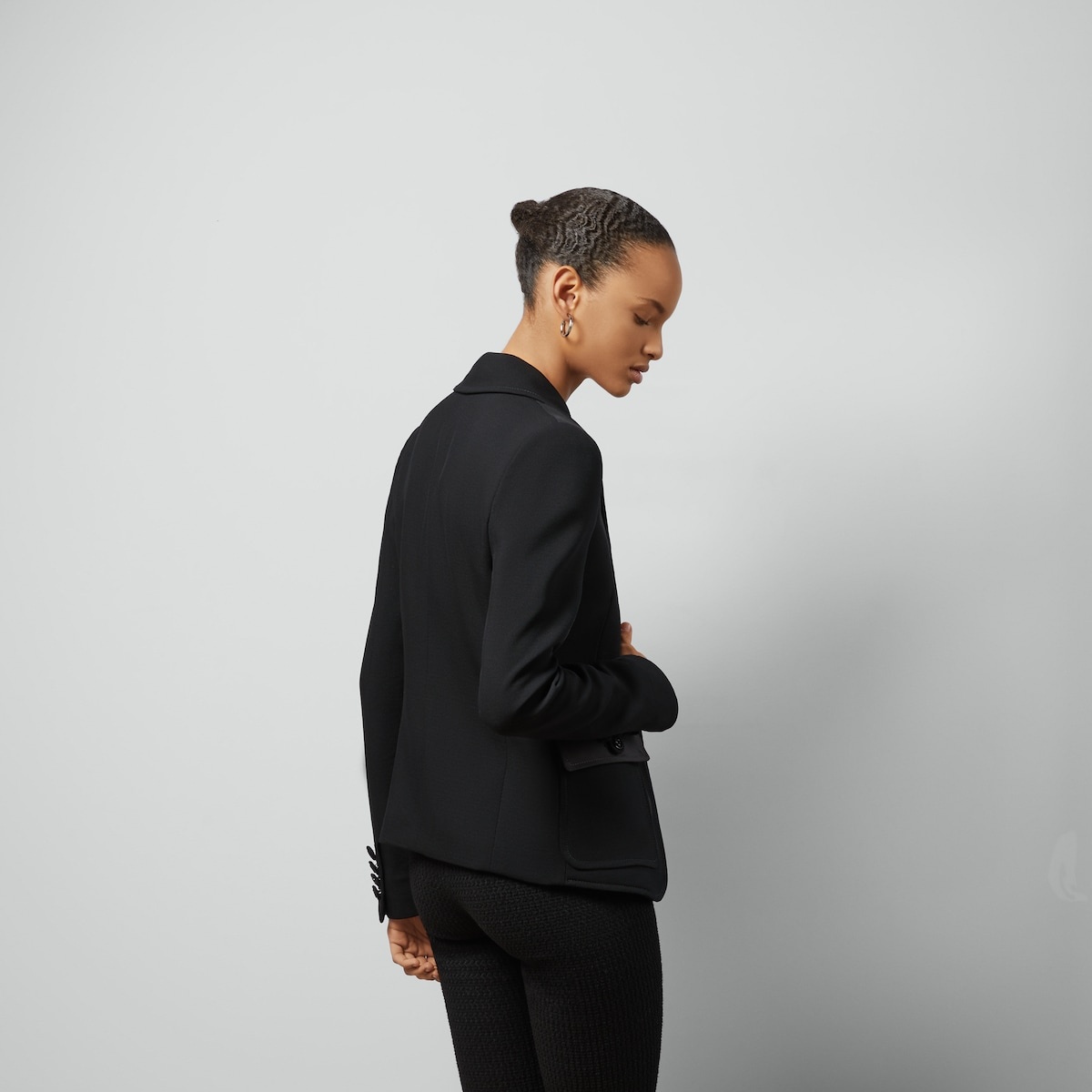 Fine wool crêpe jacket - 6
