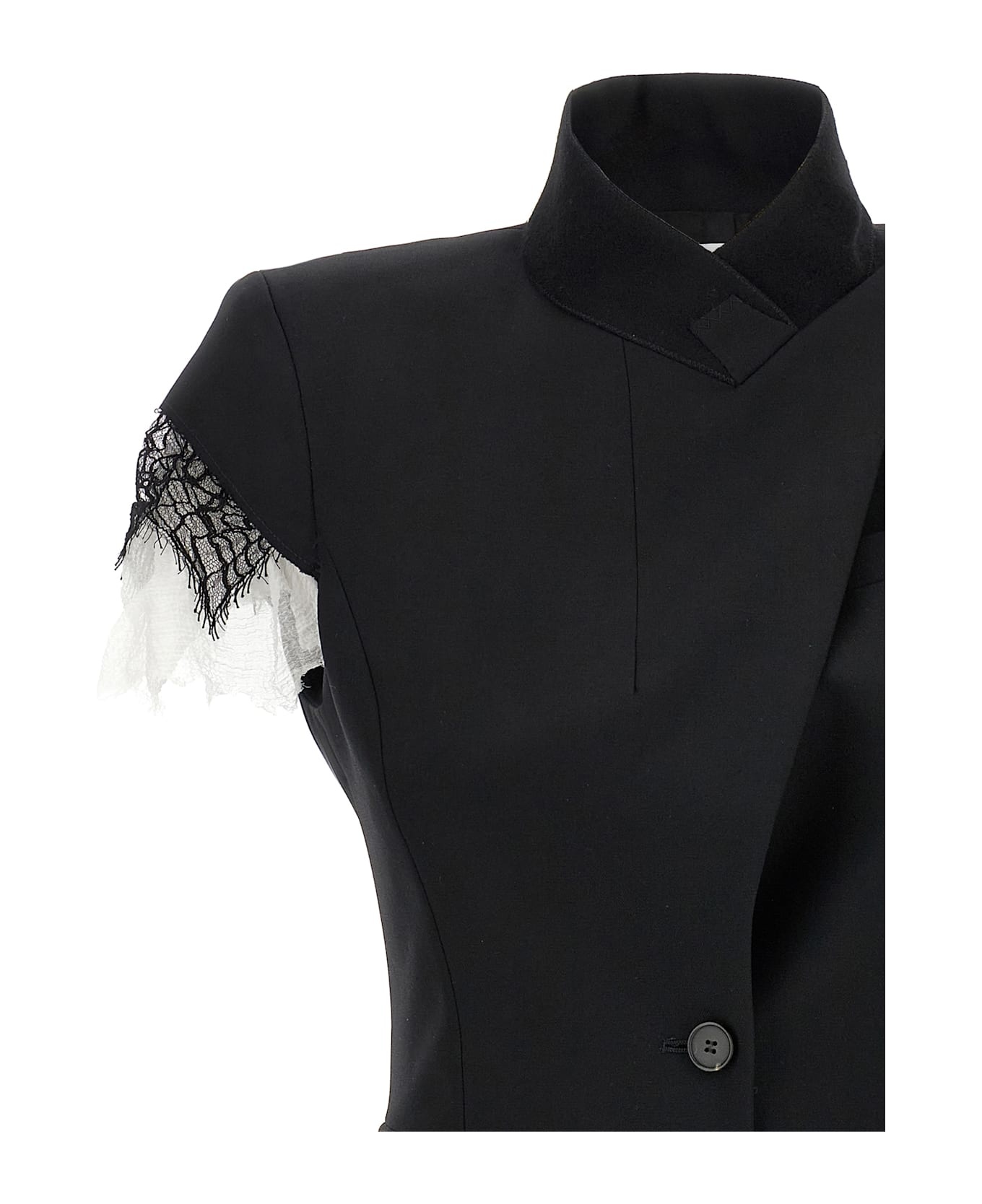 Alexander McQueen Lace Detail Blazer | italist | REVERSIBLE
