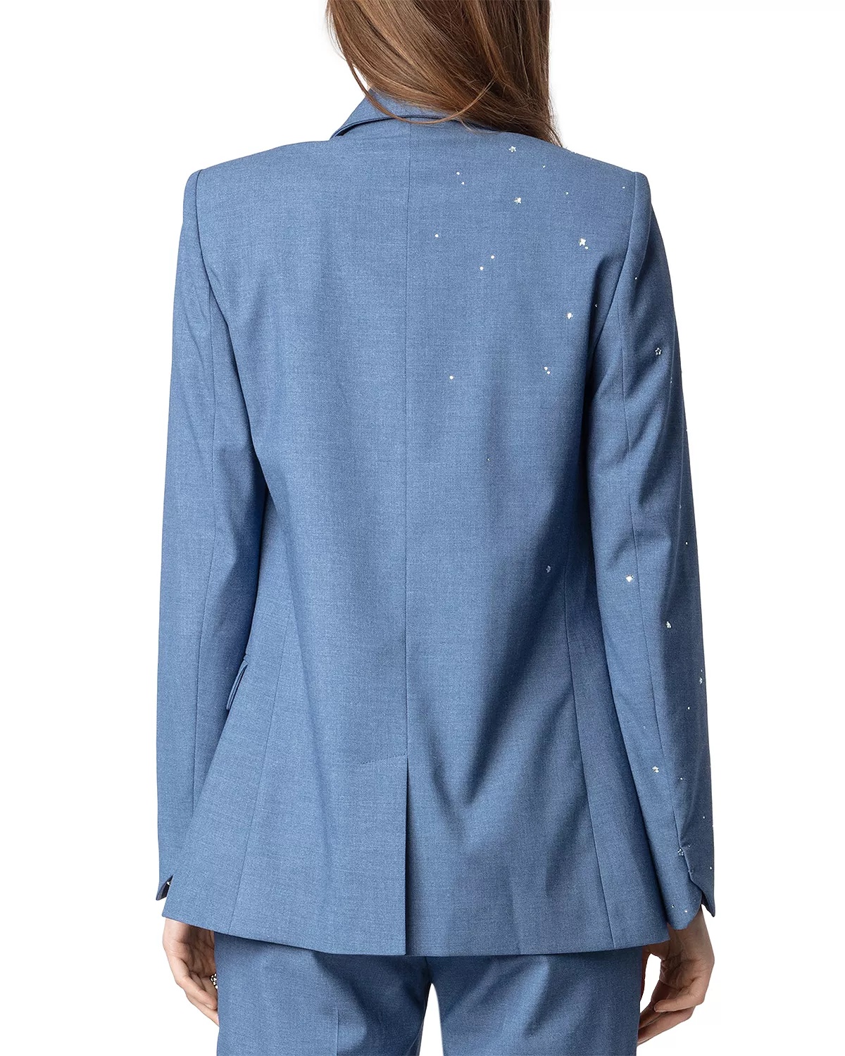 Rhinestone Embellished Blazer - 3