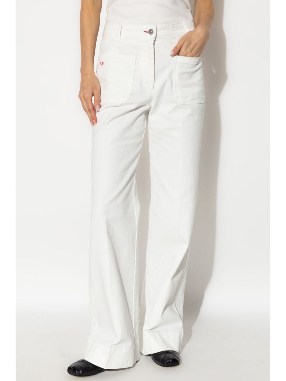 Victoria Beckham Women Alina High-Waisted And Flared Leg Jeans - 2