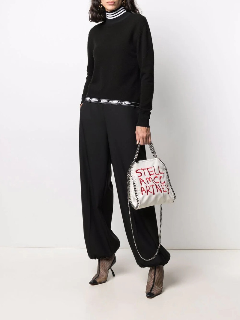 logo-waistband balloon trousers 3