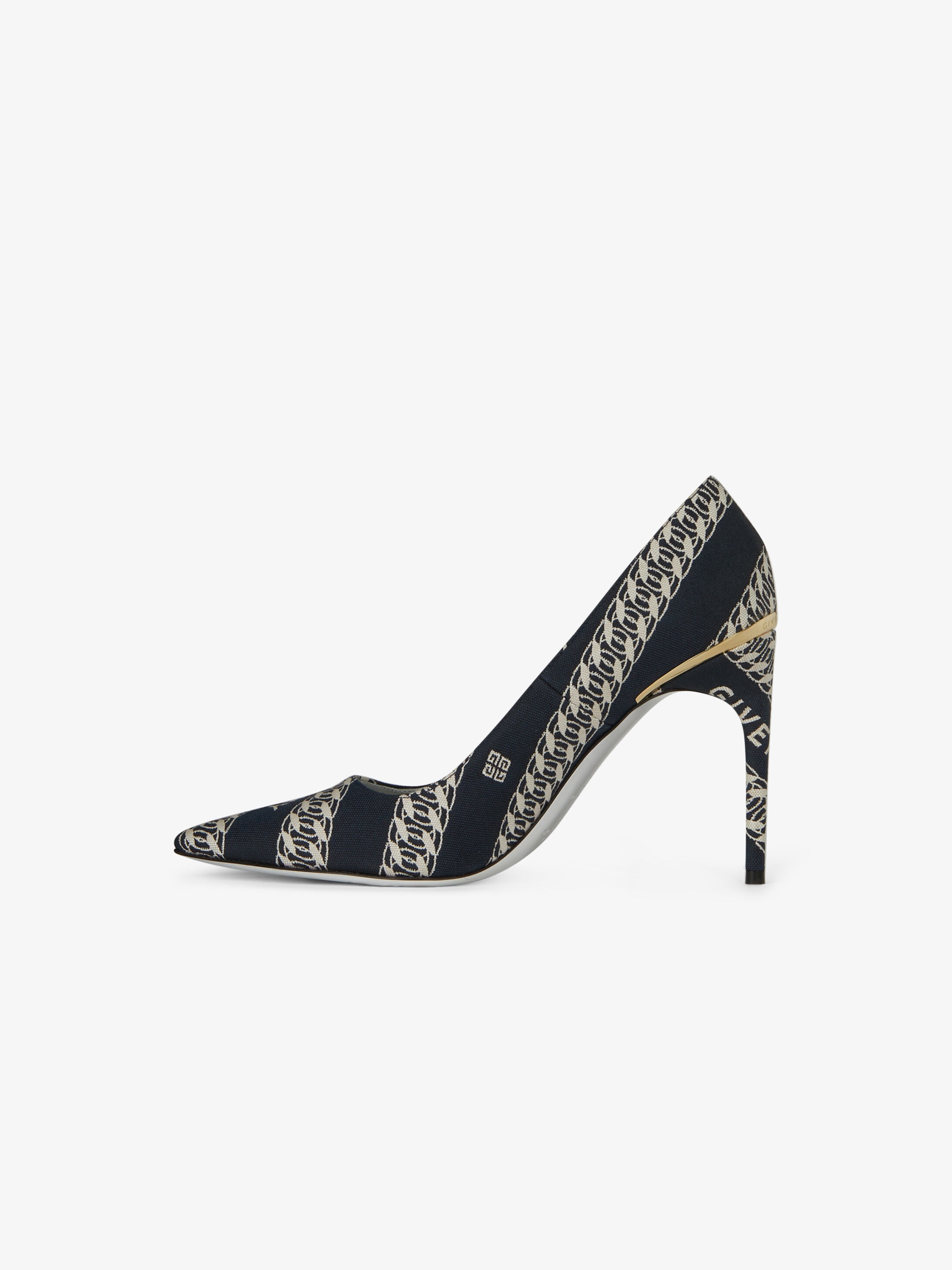 GIVENCHY Chain M-pumps in canvas - 5