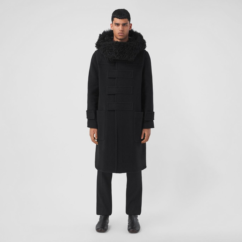 Hare Detail Technical Wool Duffle Coat 1
