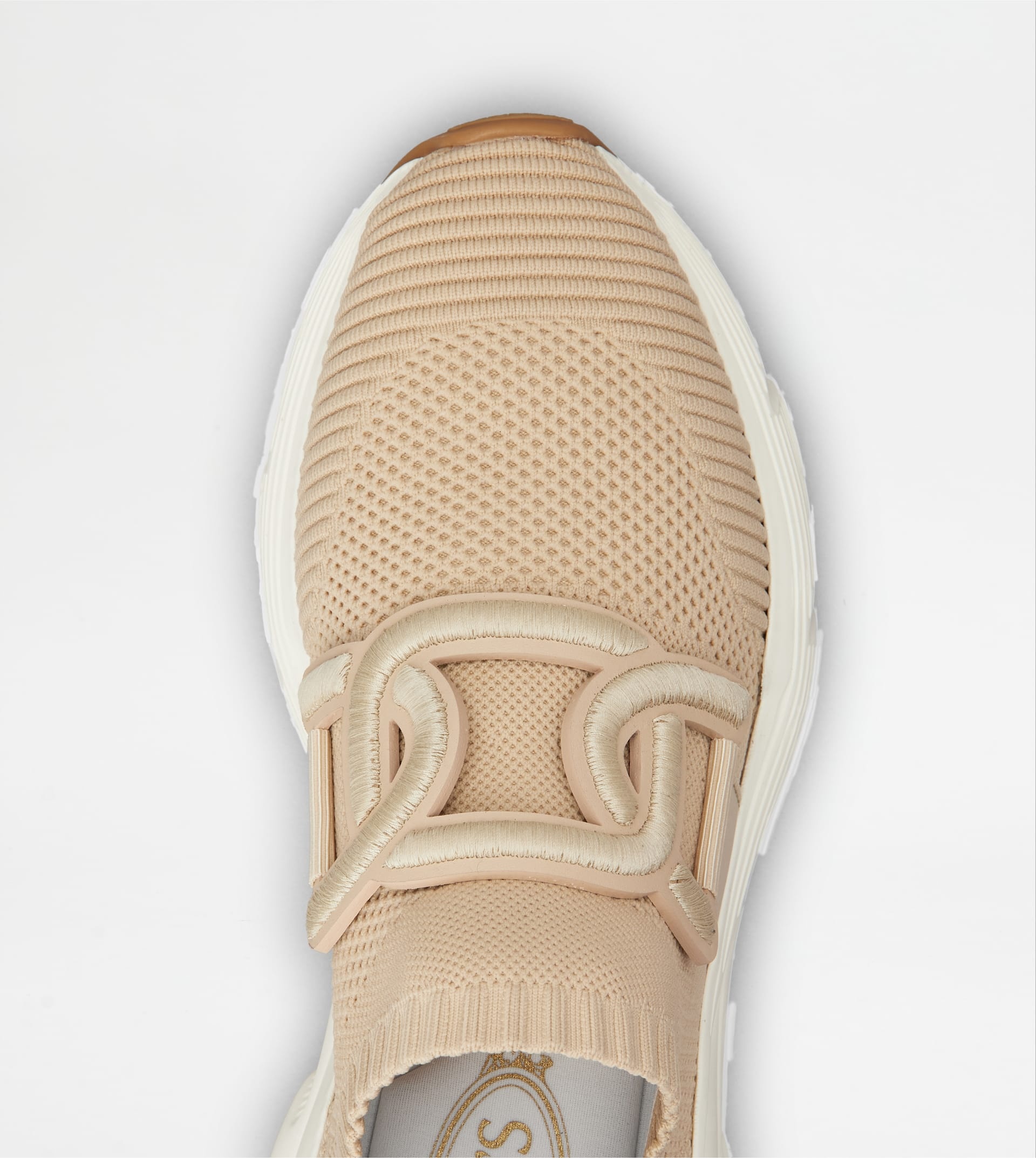 KATE SLIP-ON SNEAKERS IN FABRIC - BEIGE - 5