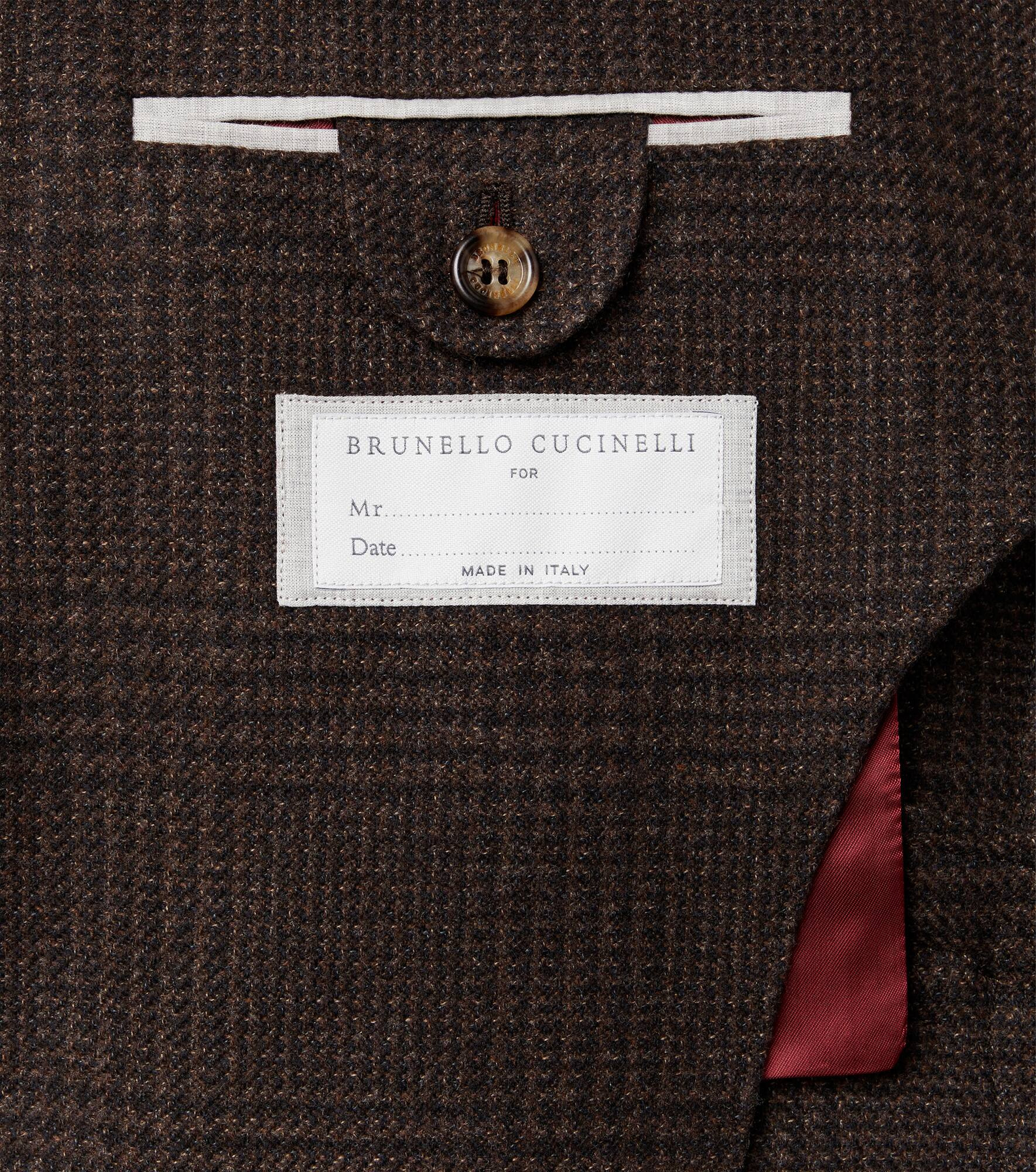 Checked wool, cashmere, and silk twill suit - 8