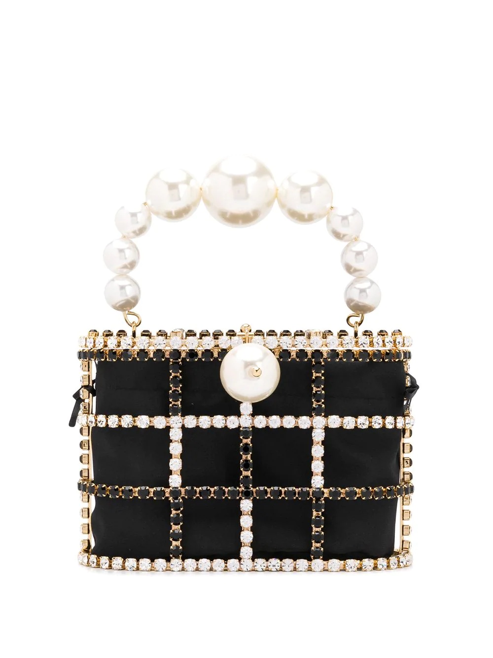 mini Holli crystal-embellished tote bag - 1