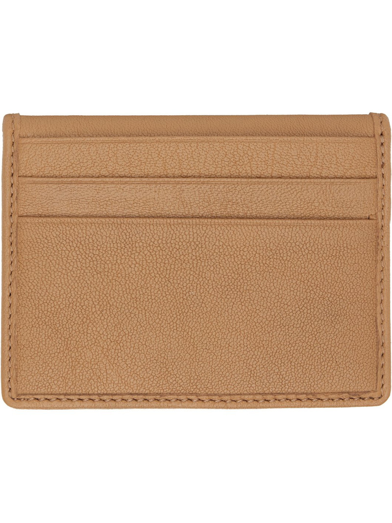 Vivienne Westwood Tan Leather Man Card Holder outlook