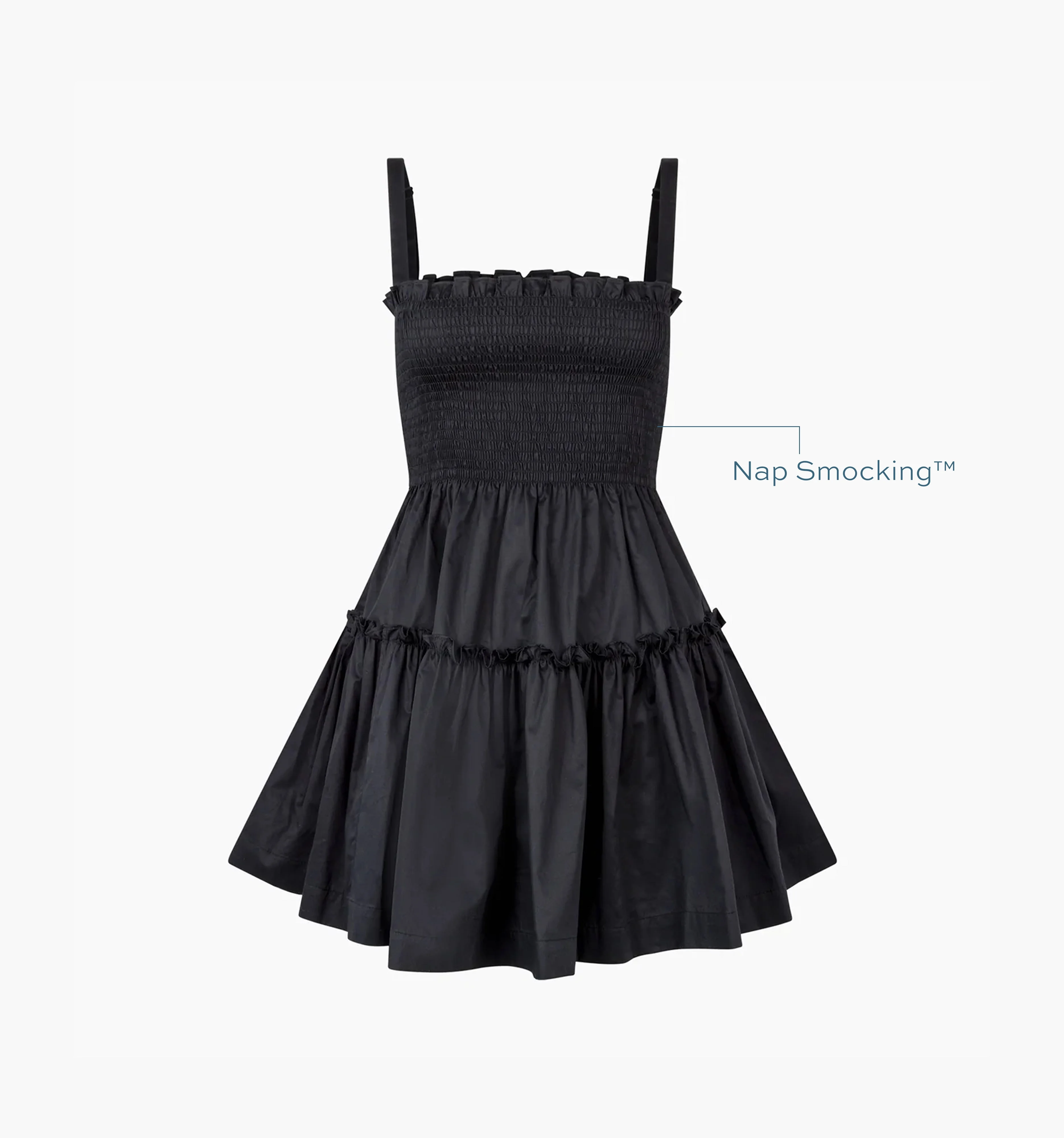 The Seraphina Mini Nap Dress - Black - 1