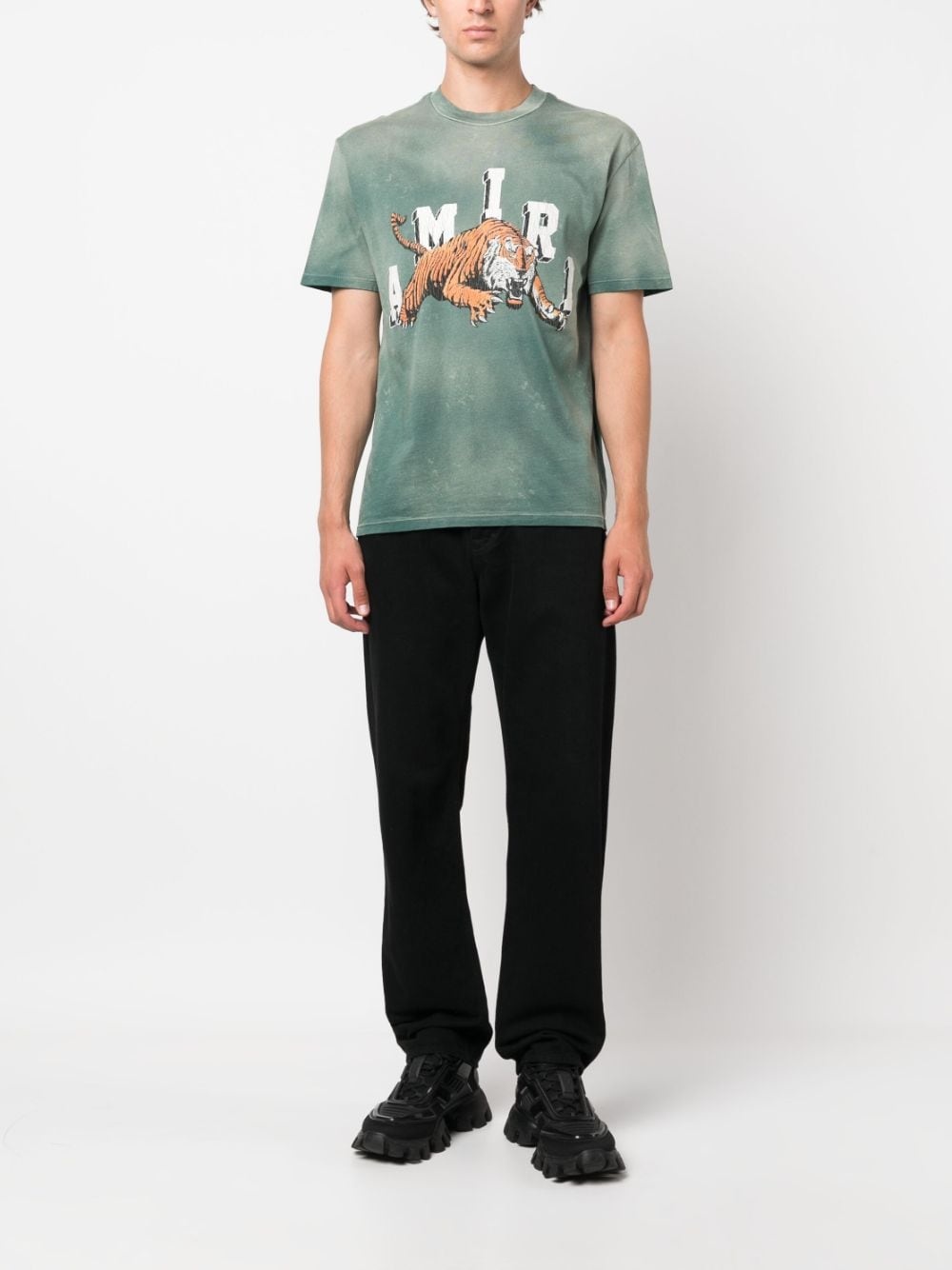 AMIRI Vintage Tiger short-sleeve T-shirt | farfetch | REVERSIBLE