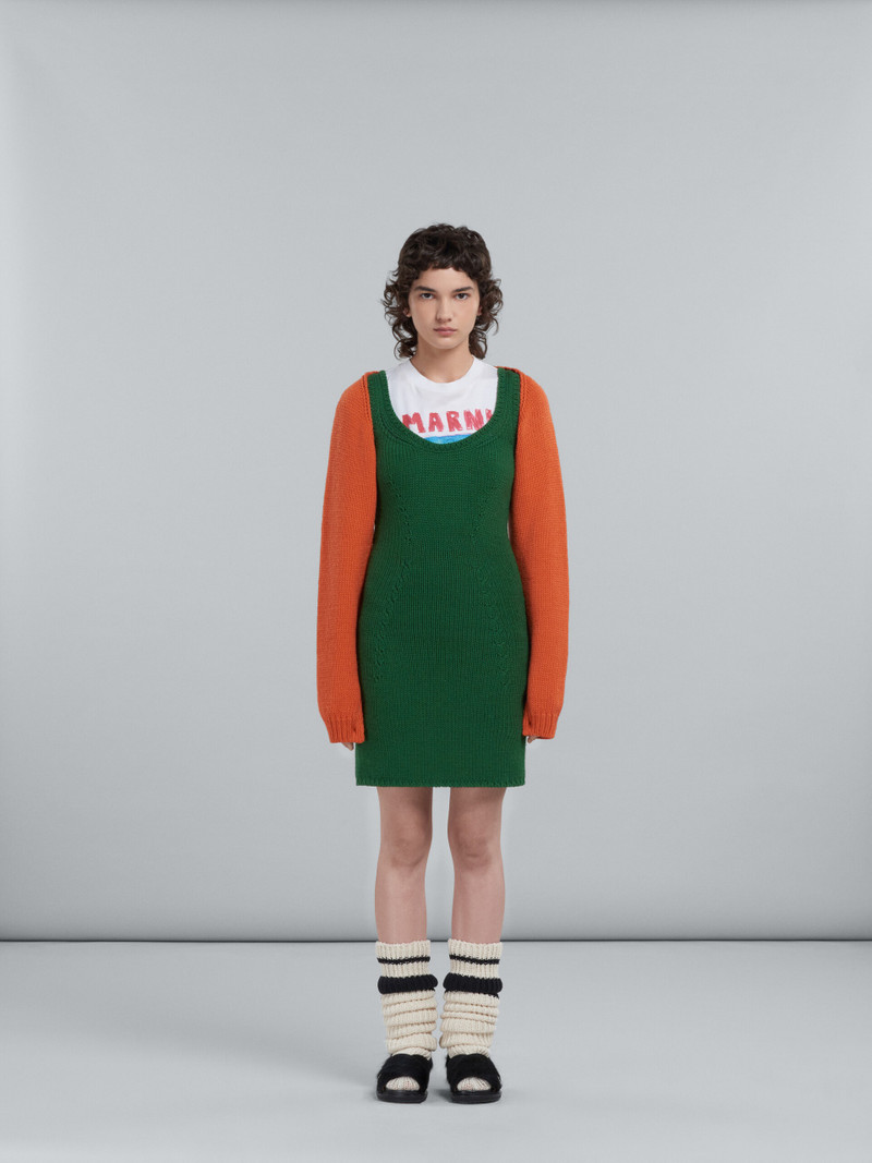 Marni ORANGE WOOL SHRUG outlook