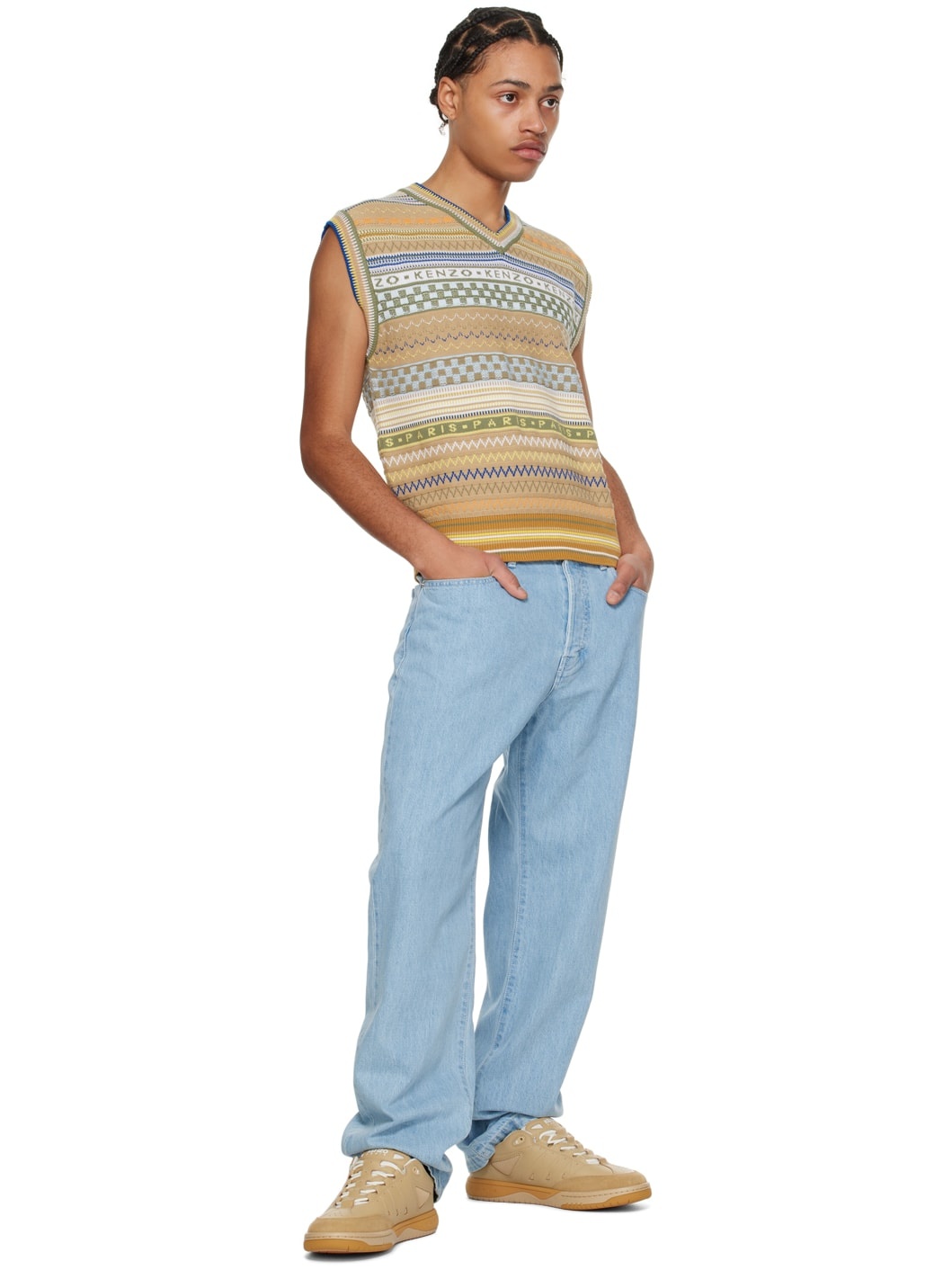 Blue Kenzo Paris Botan Jeans - 4