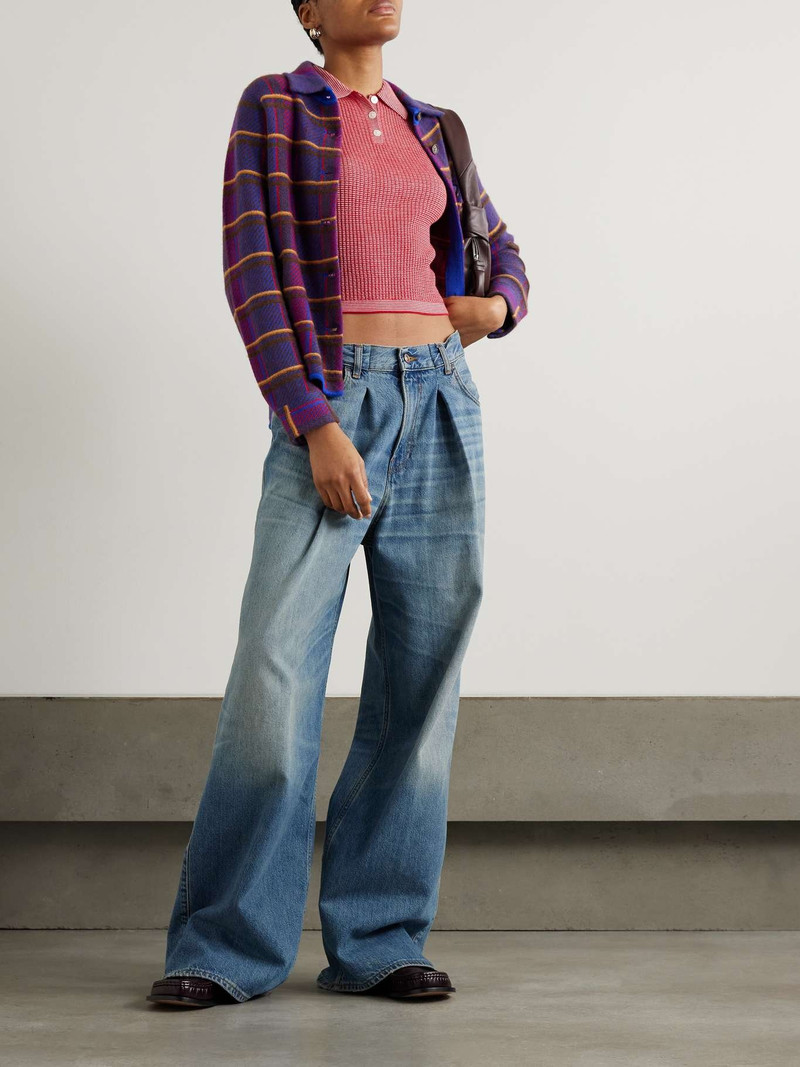 GUEST IN RESIDENCE Ribbed cashmere polo sweater Pink outlook
