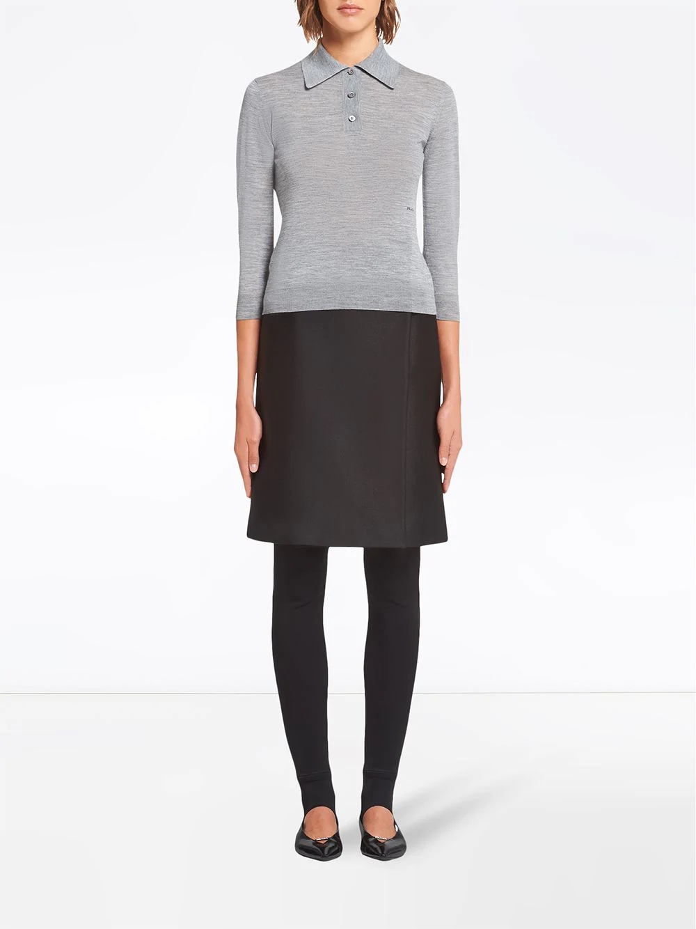 knitted polo shirt - 2