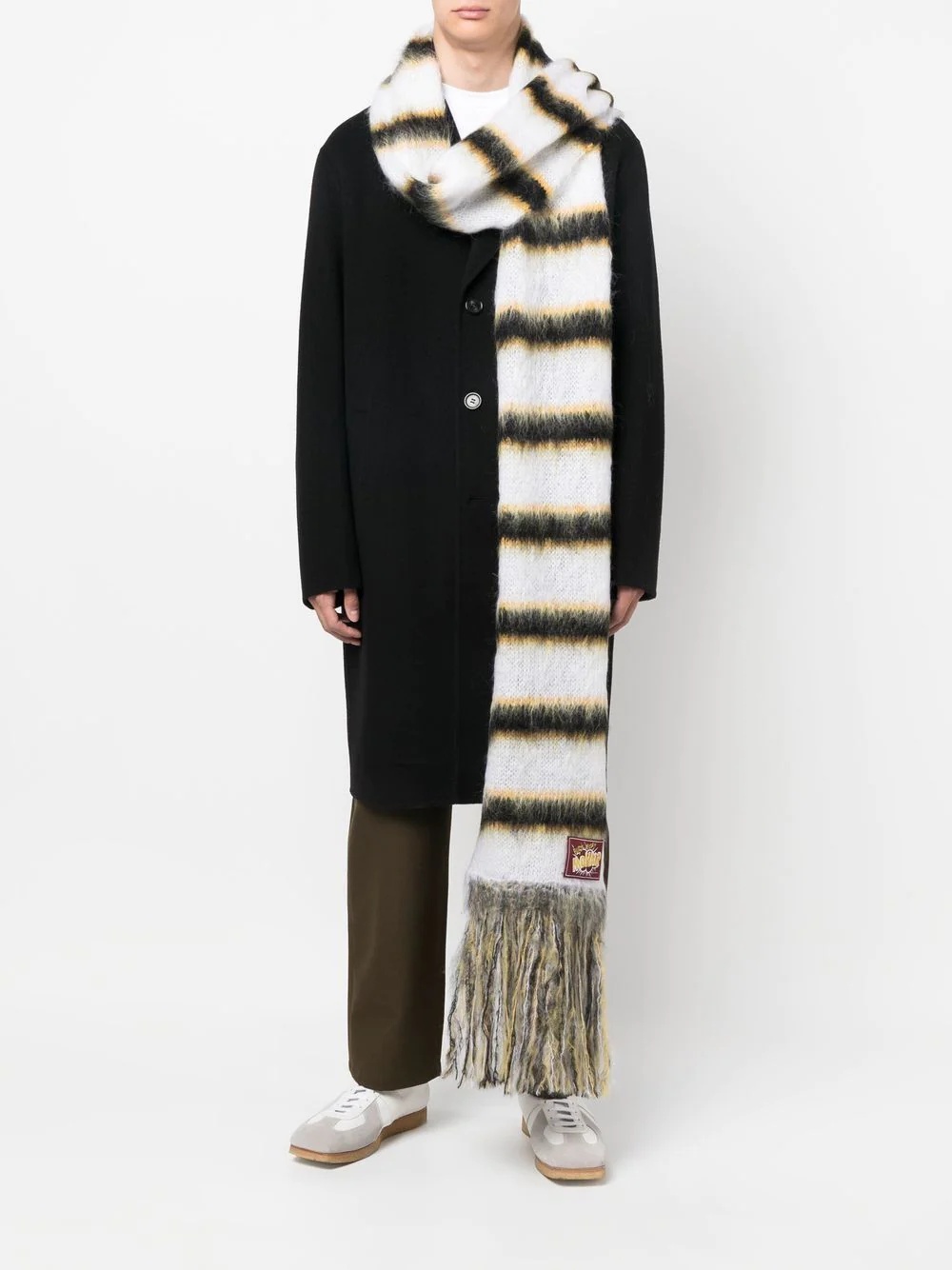 striped pattern scarf - 2