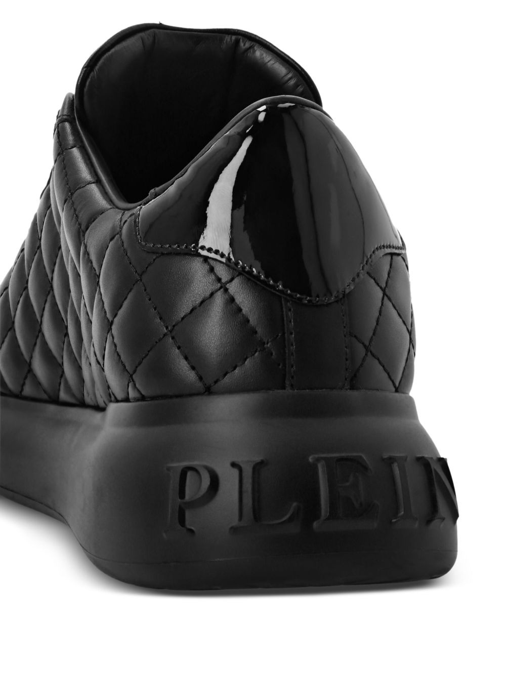 quilted leather sneakers - 4