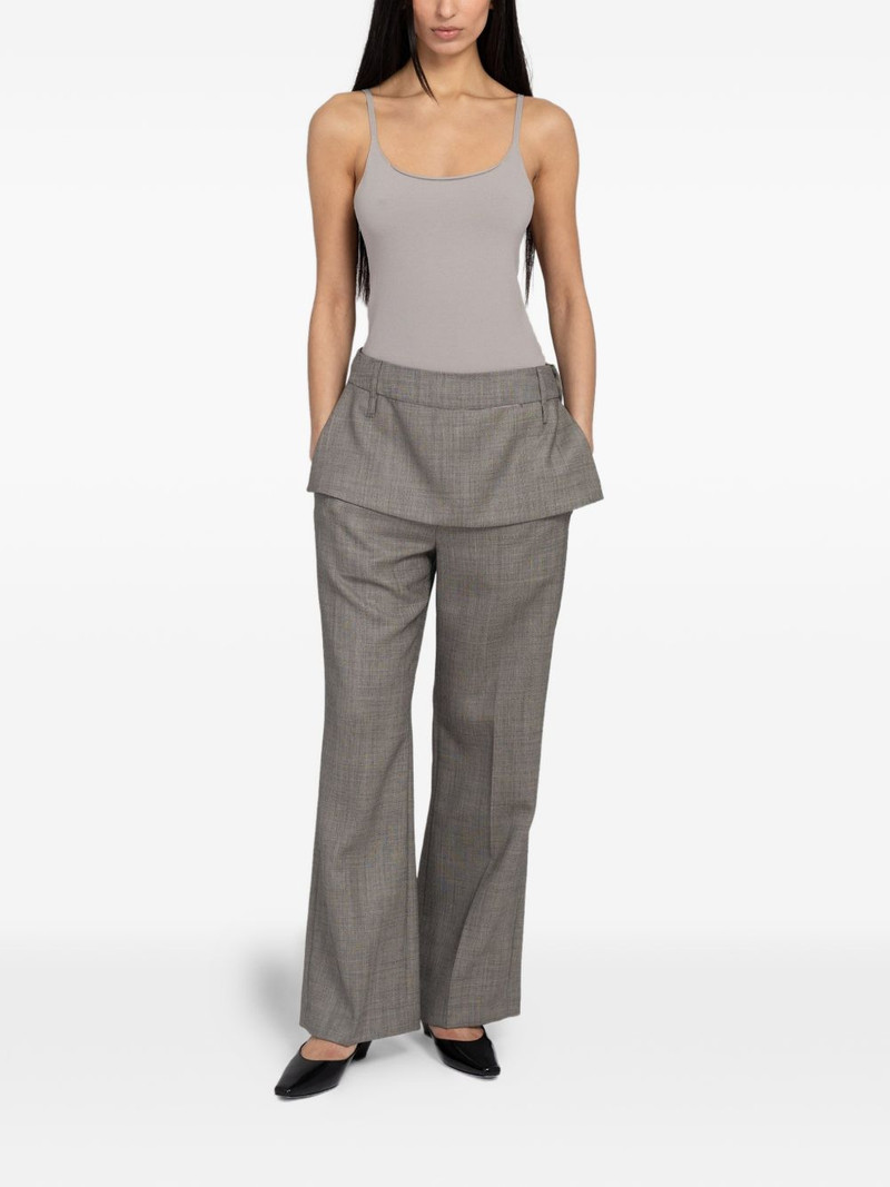 AMOMENTO wool flared trousers outlook