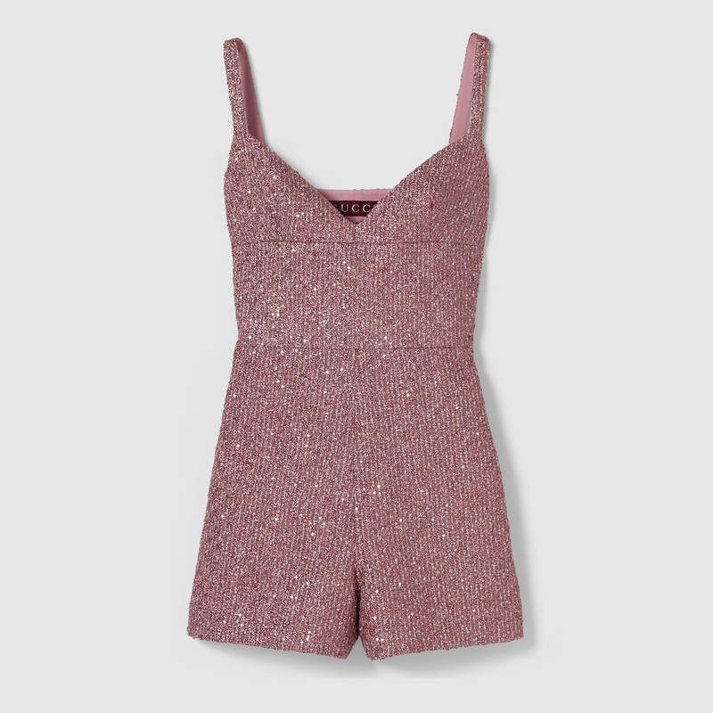 Sequined lamé tweed jumpsuit 9