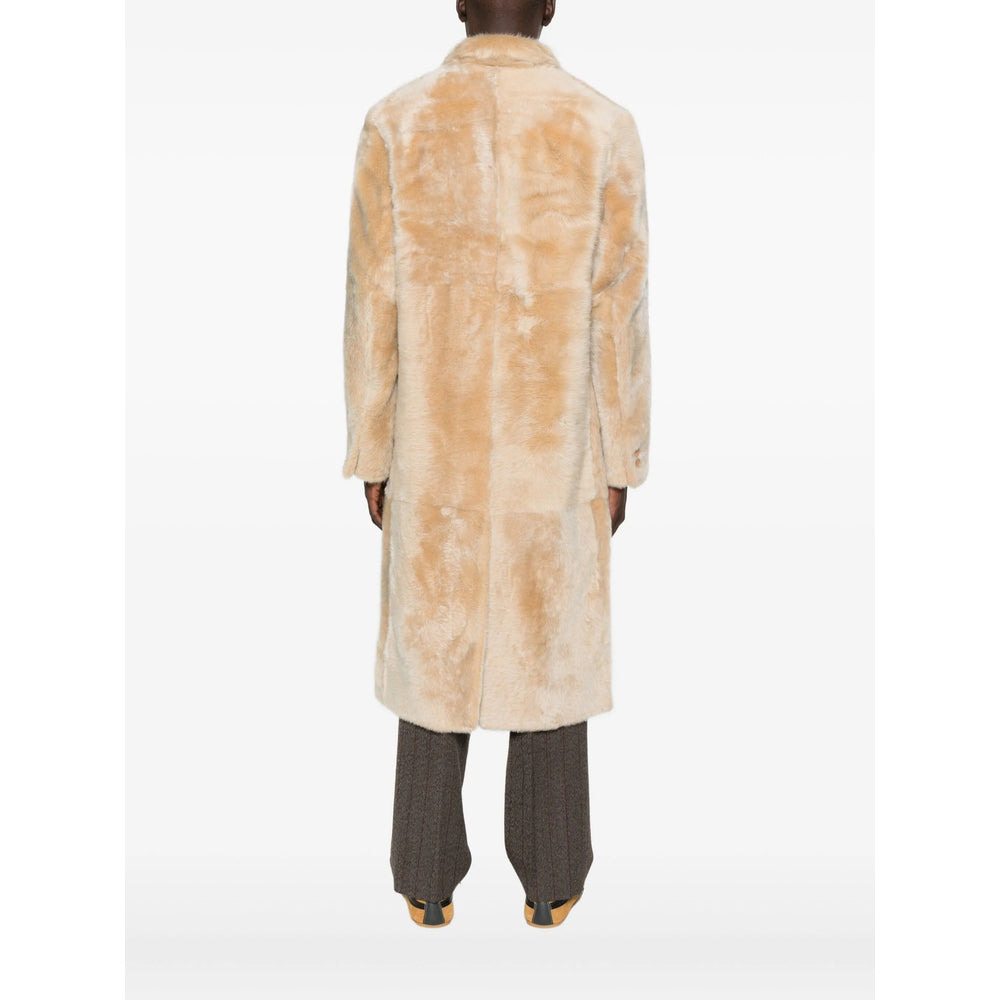 Fendi Neutrals Coats - Double Breasted Coats Men - 4