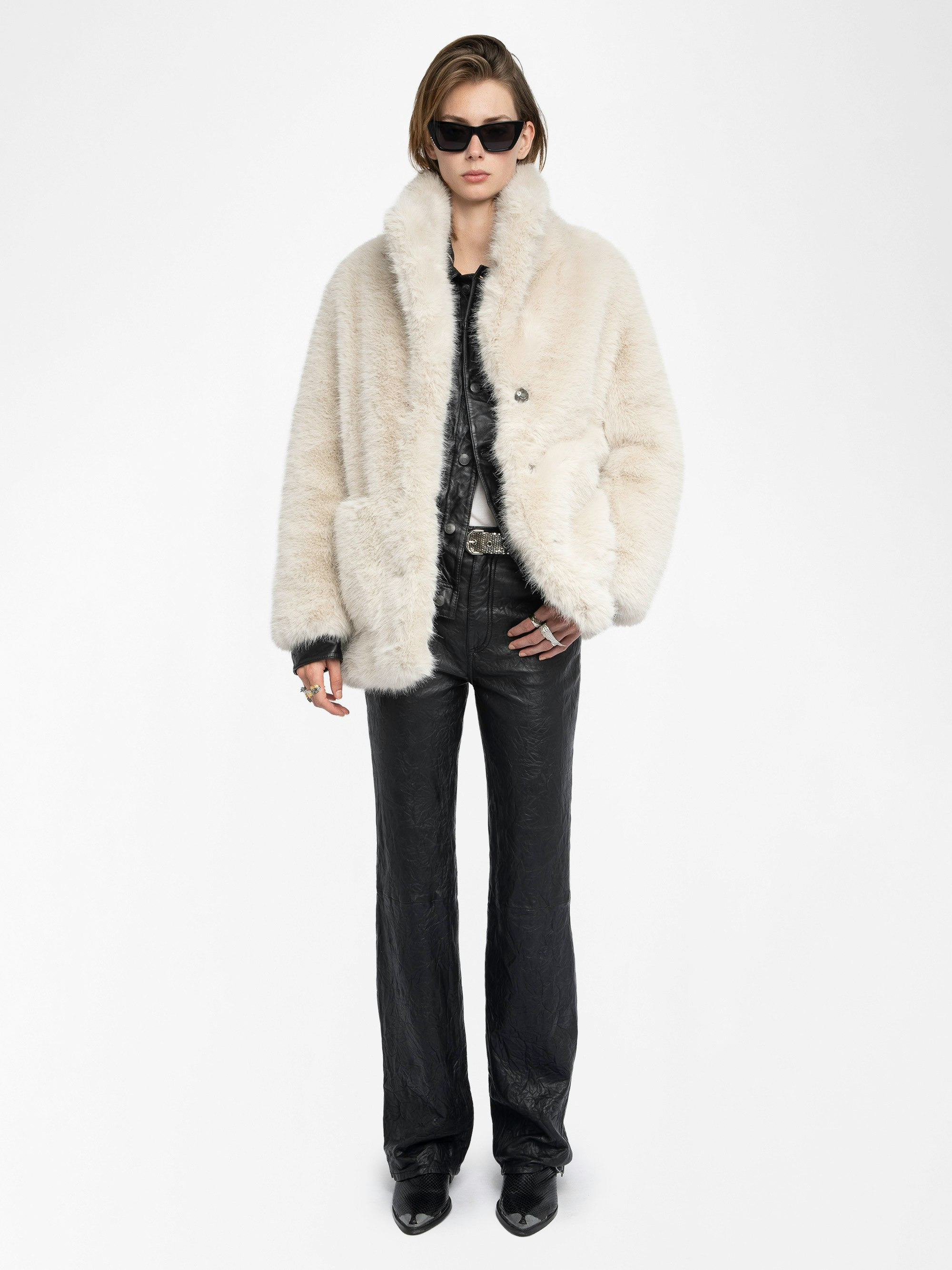 Fleur Faux Fur Coat - 2
