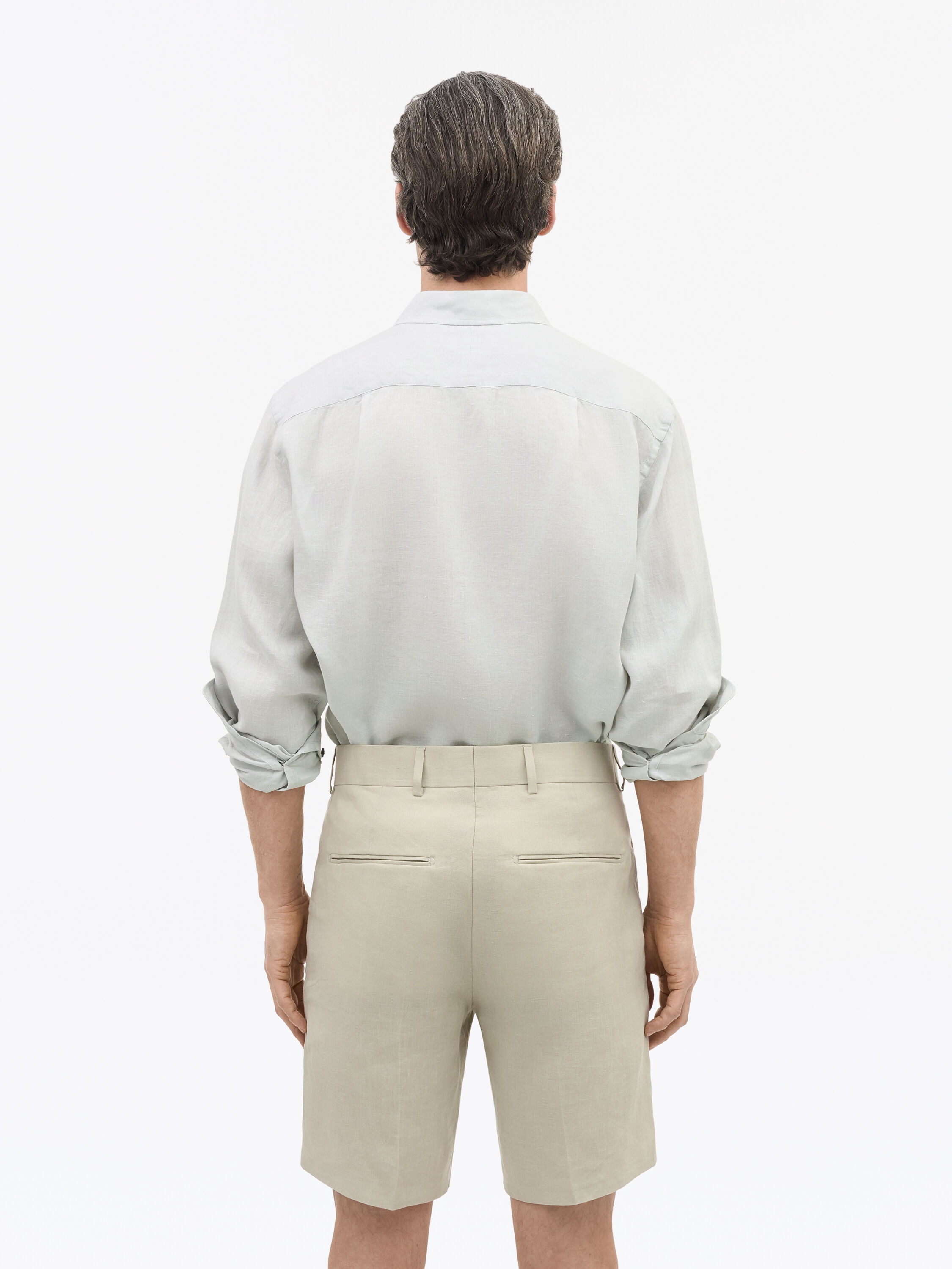 Thiago Tailored Linen Shorts - 4