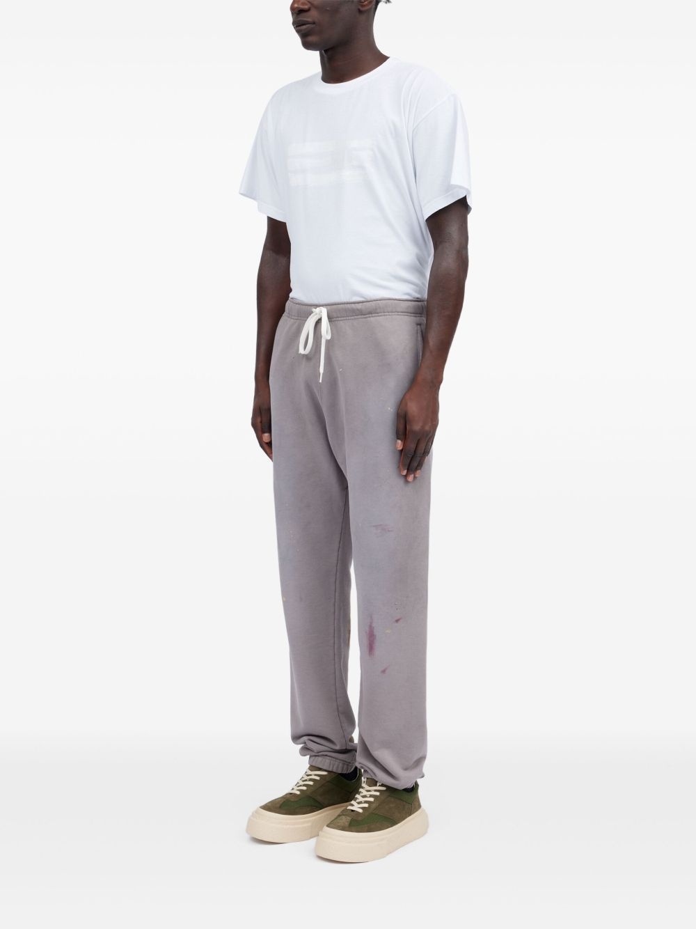 Numbers-motif track pants - 4