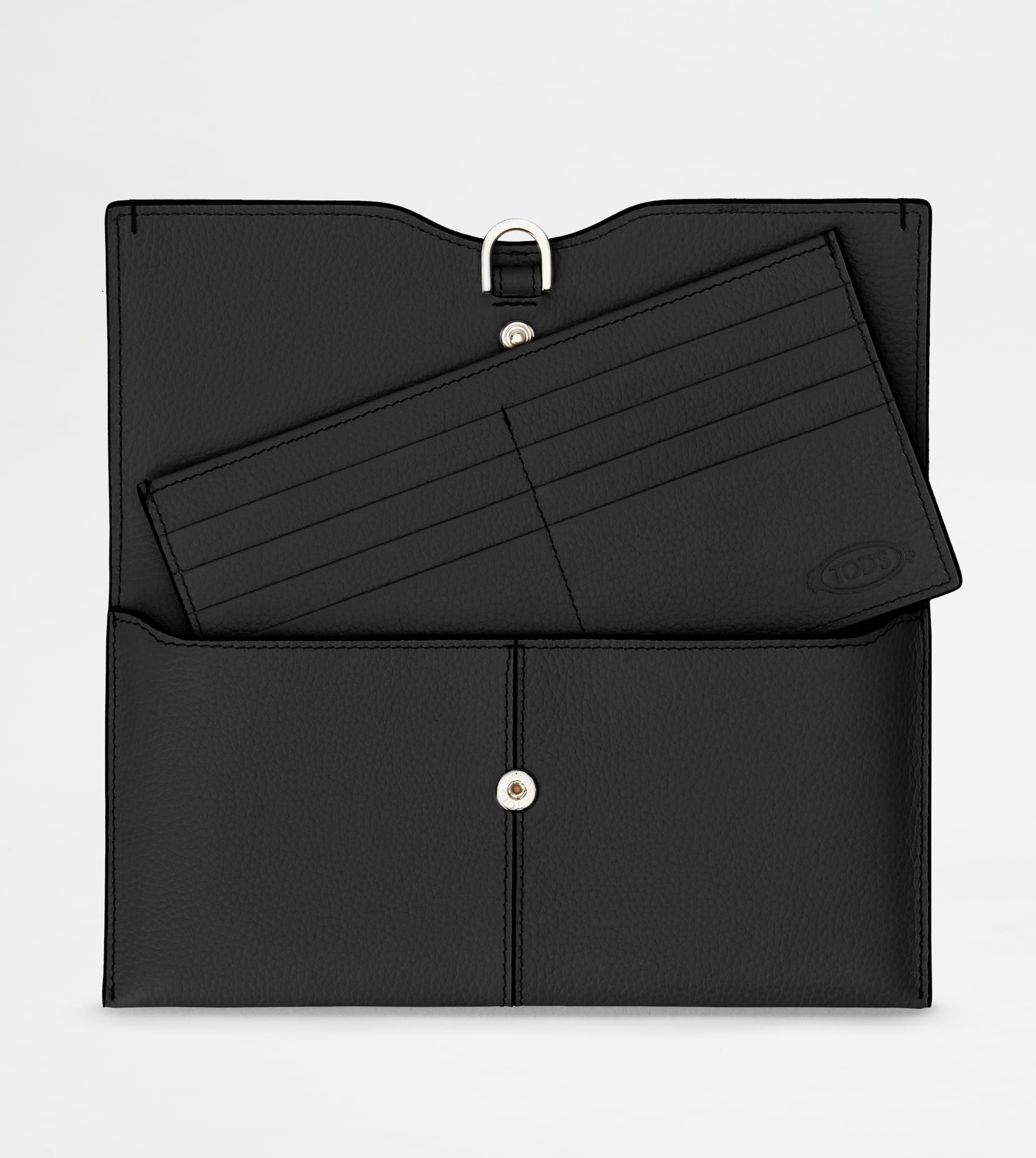 WALLET IN LEATHER - BLACK - 4