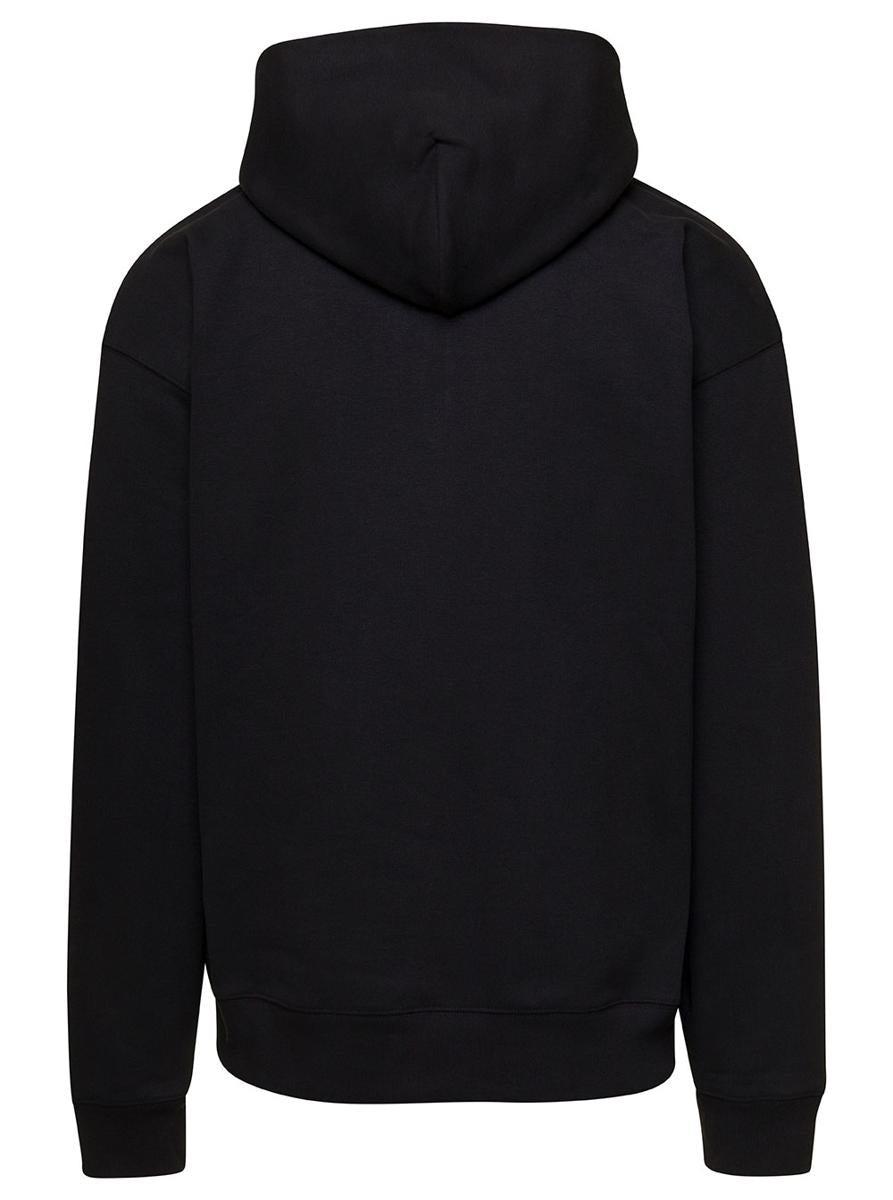 KENZO KENZO OVERSIZED BLACK SWEATSHIRT WITH TARGET PRINT IN