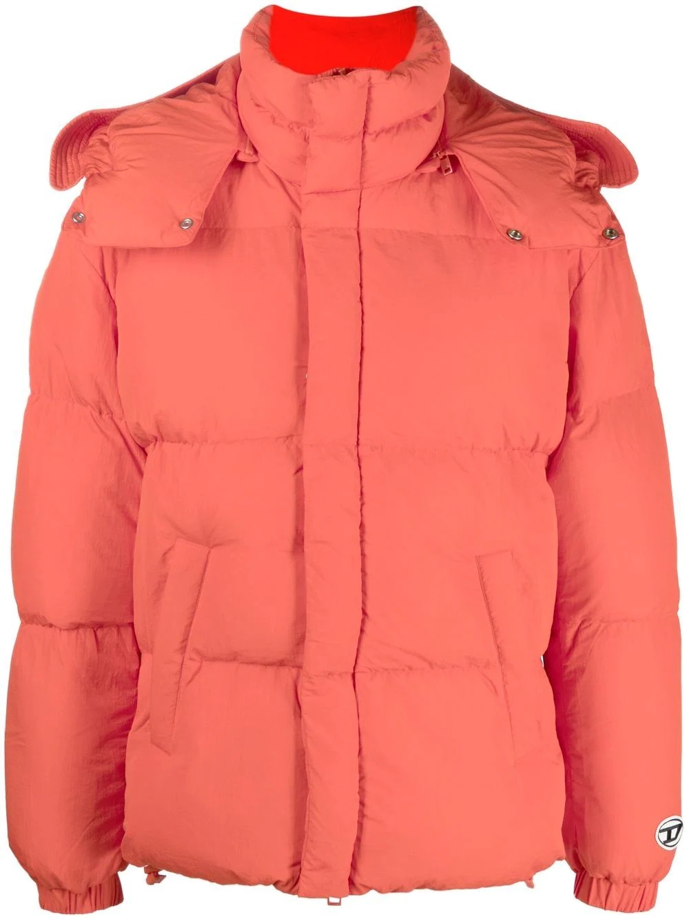 hooded padded coat - 1