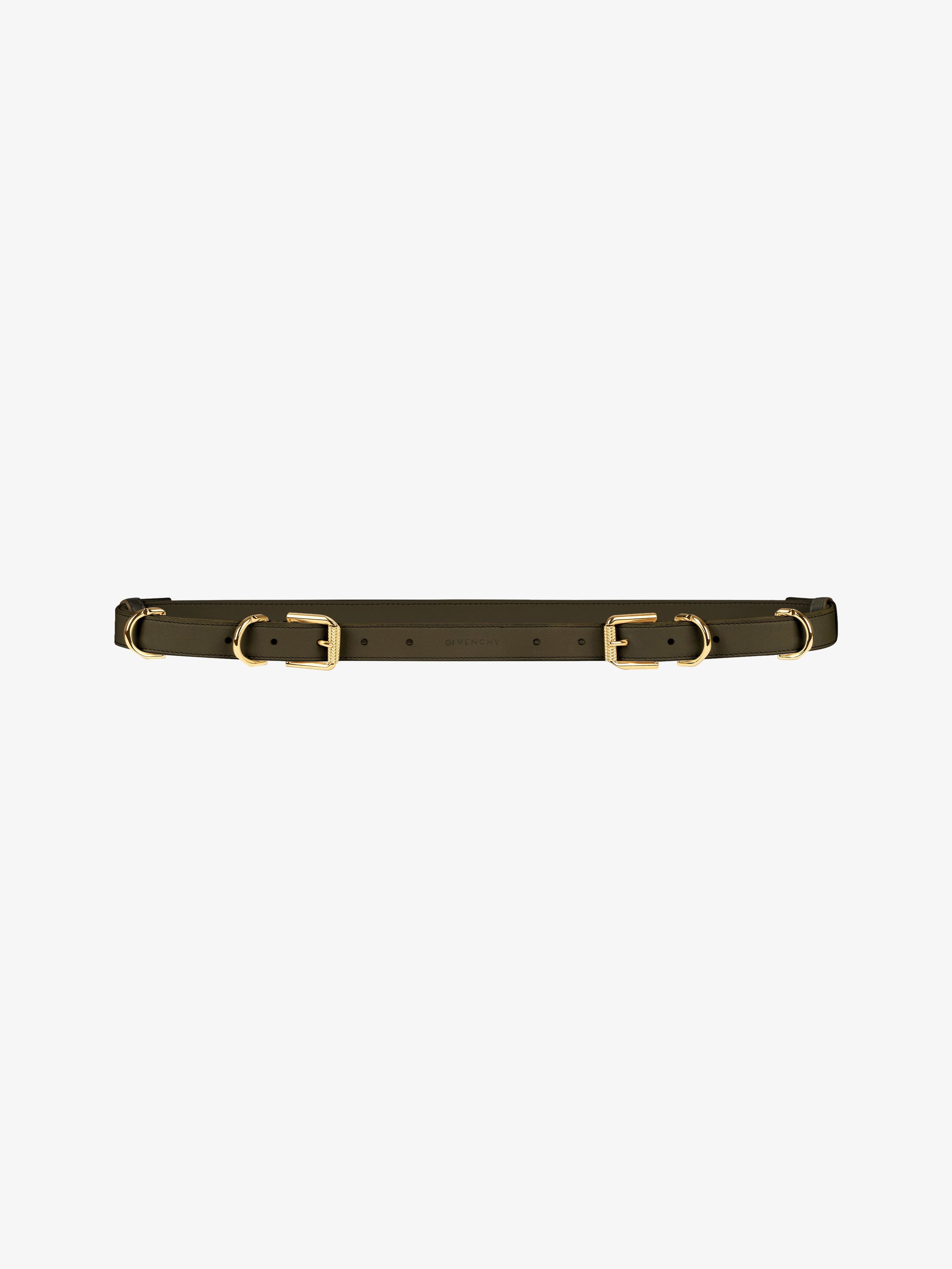 VOYOU BELT IN GRAINED LEATHER - 1