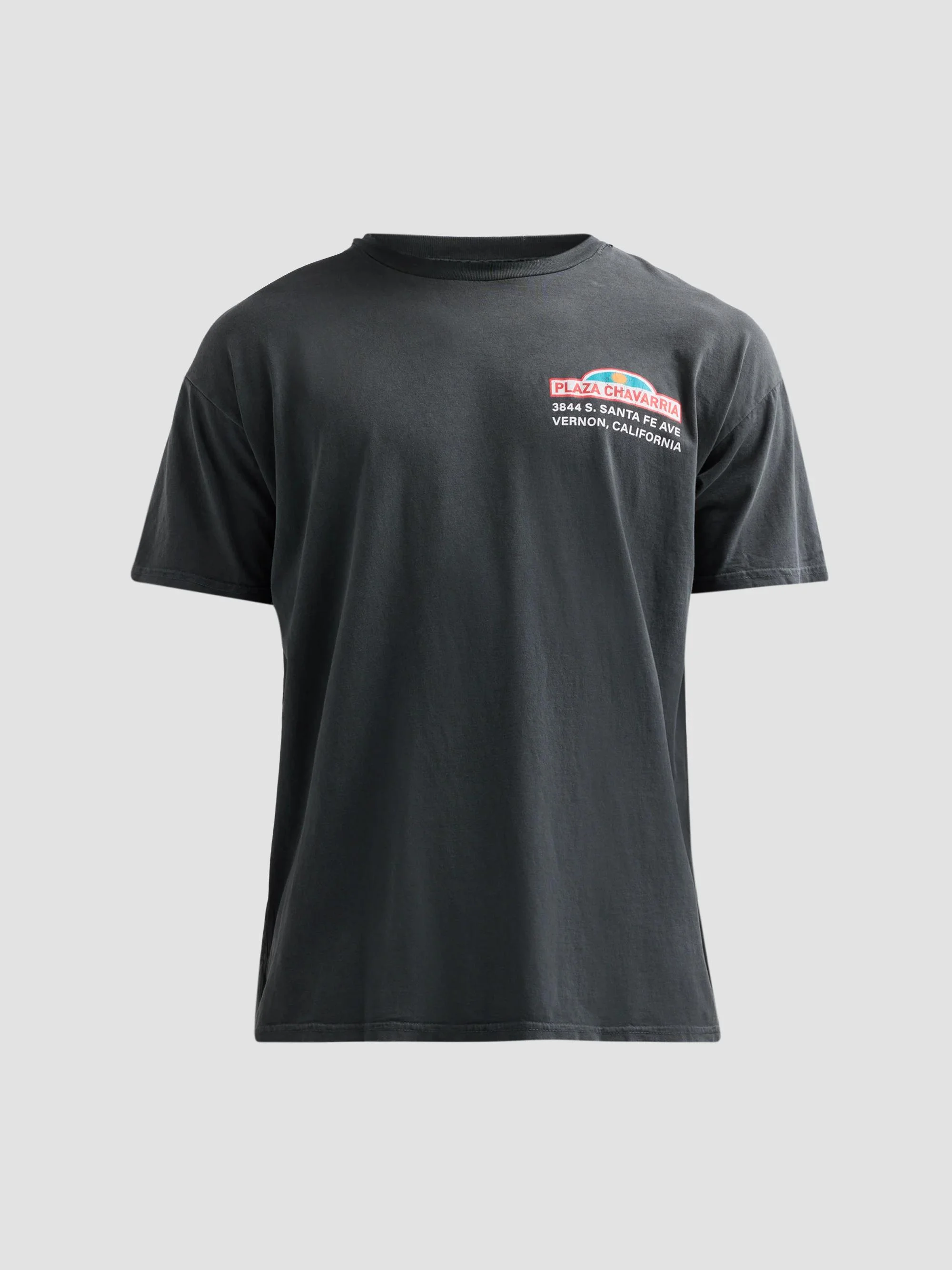 Men's Plaza Chavarria Cotton Crewneck T-Shirt - Pirate Black - 1