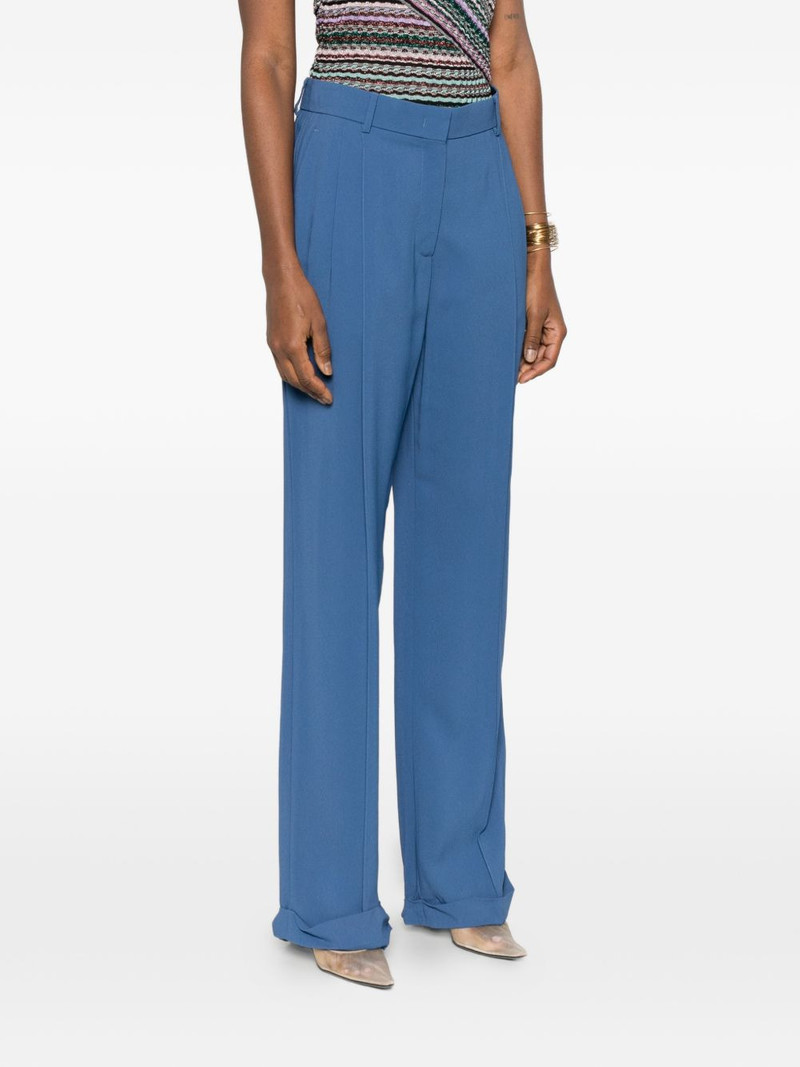 pleated turn-up palazzo pants 3