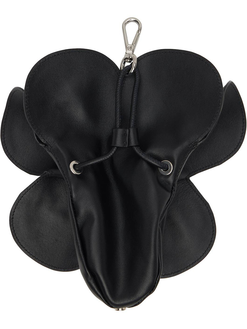 Simone Rocha Black Flower Coinpurse Keychain outlook