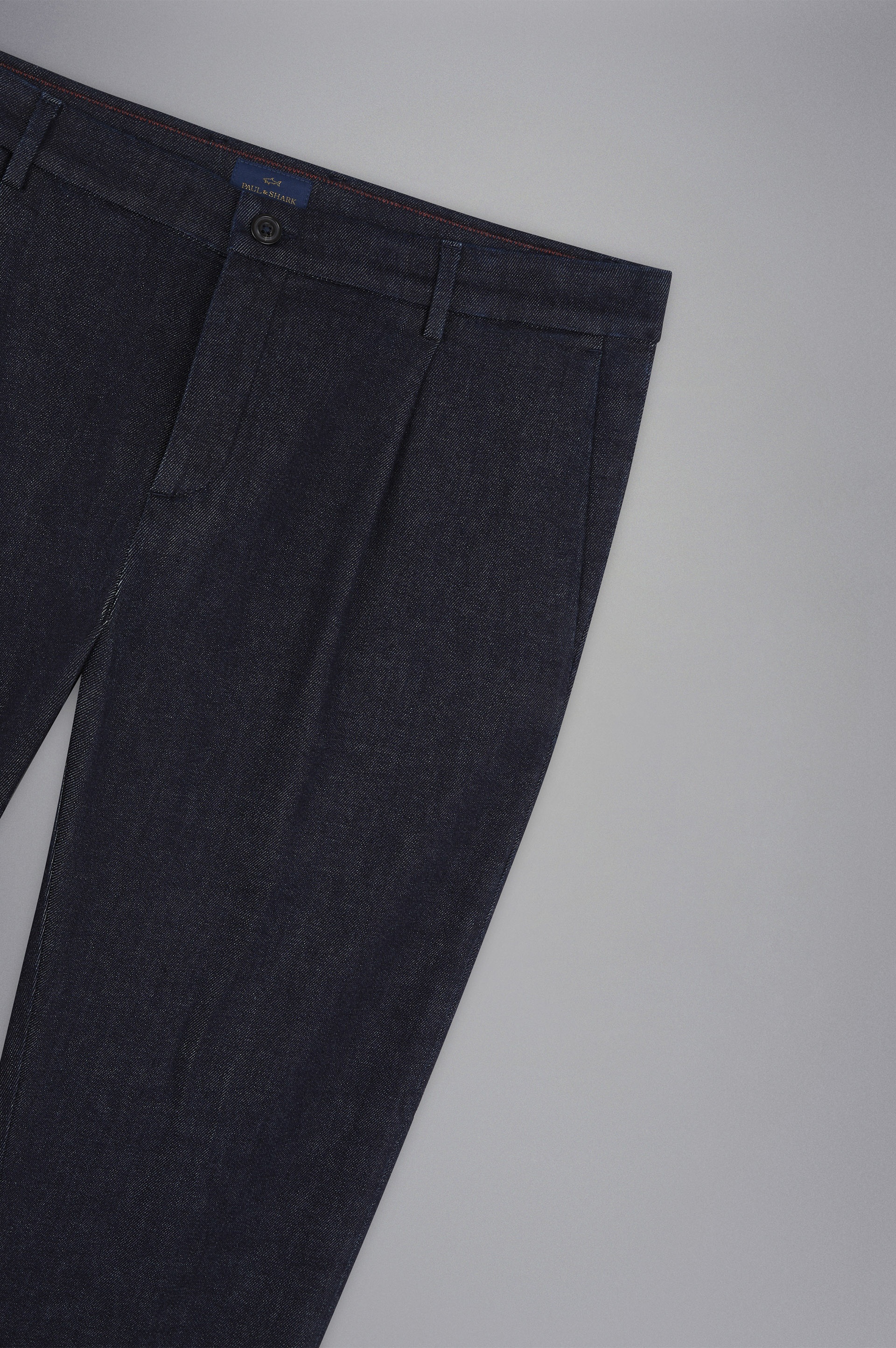 STRETCH DENIM CHINO TROUSERS - 5