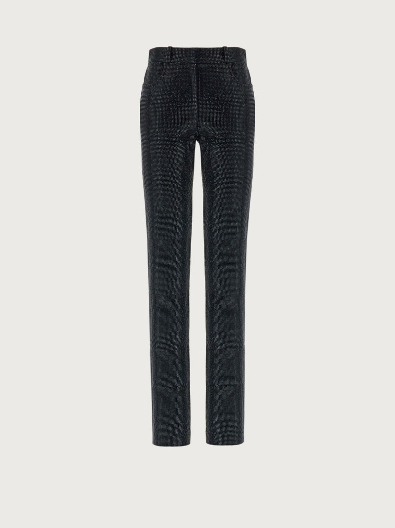 5 pockets crystal embellished trouser - 1
