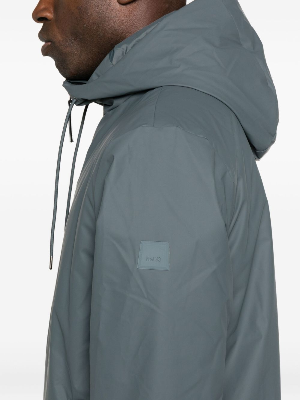 hooded zip-front rain jacket - 5