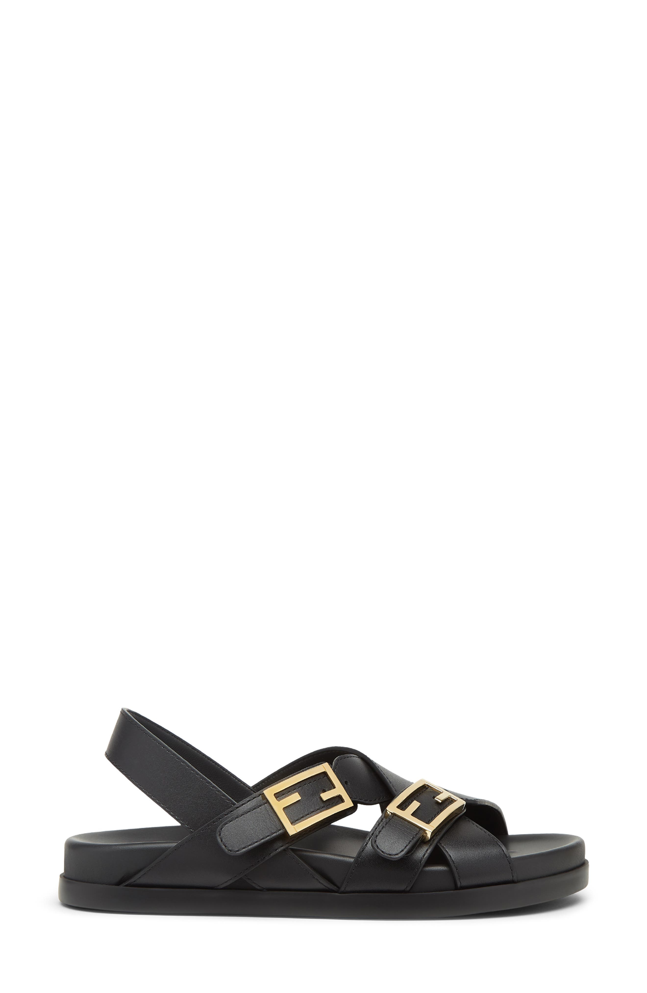 Fendi Feel Slingback Sandal in F0Qa1 Nero at Nordstrom - 2