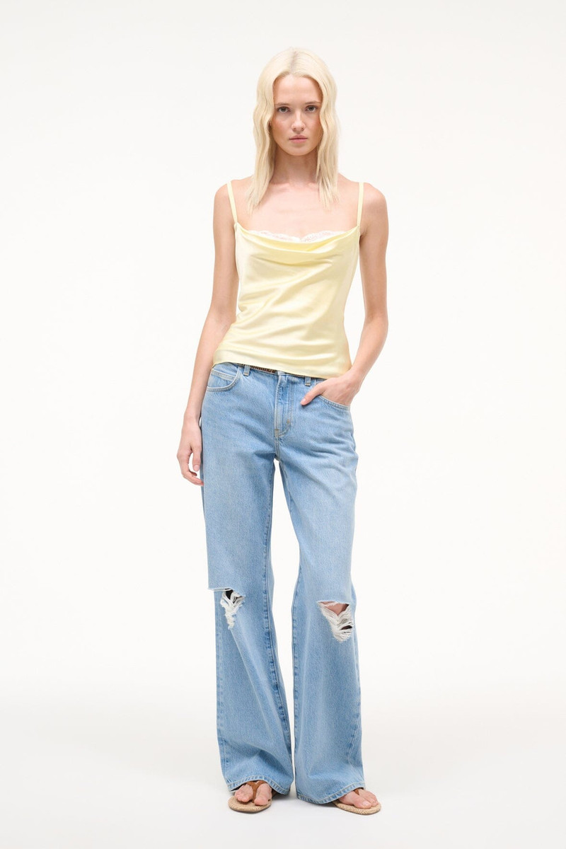 STAUD STAUD EVANGELINE SILK TOP KEY LIME outlook