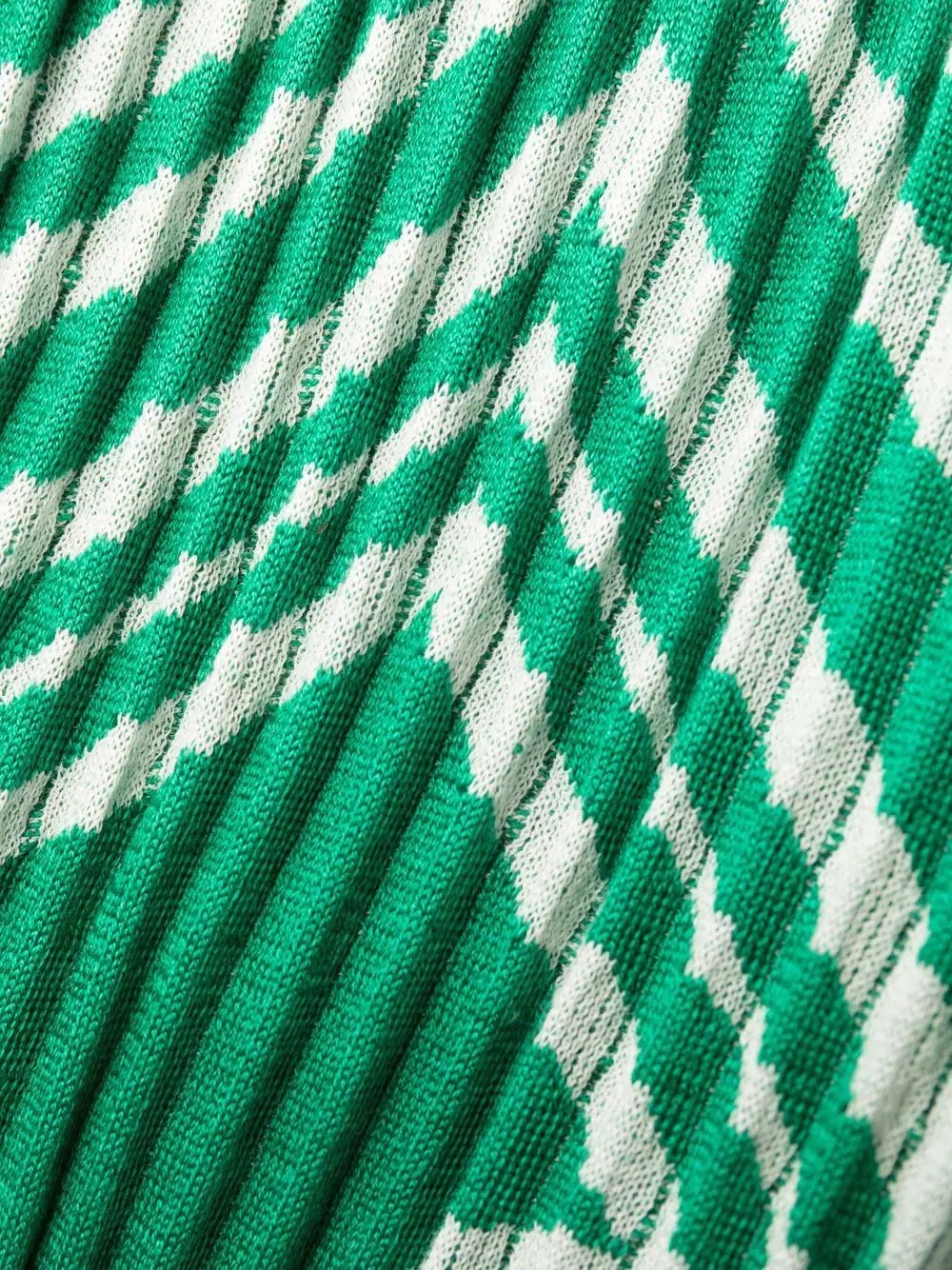 pleated jacquard trousers - 5